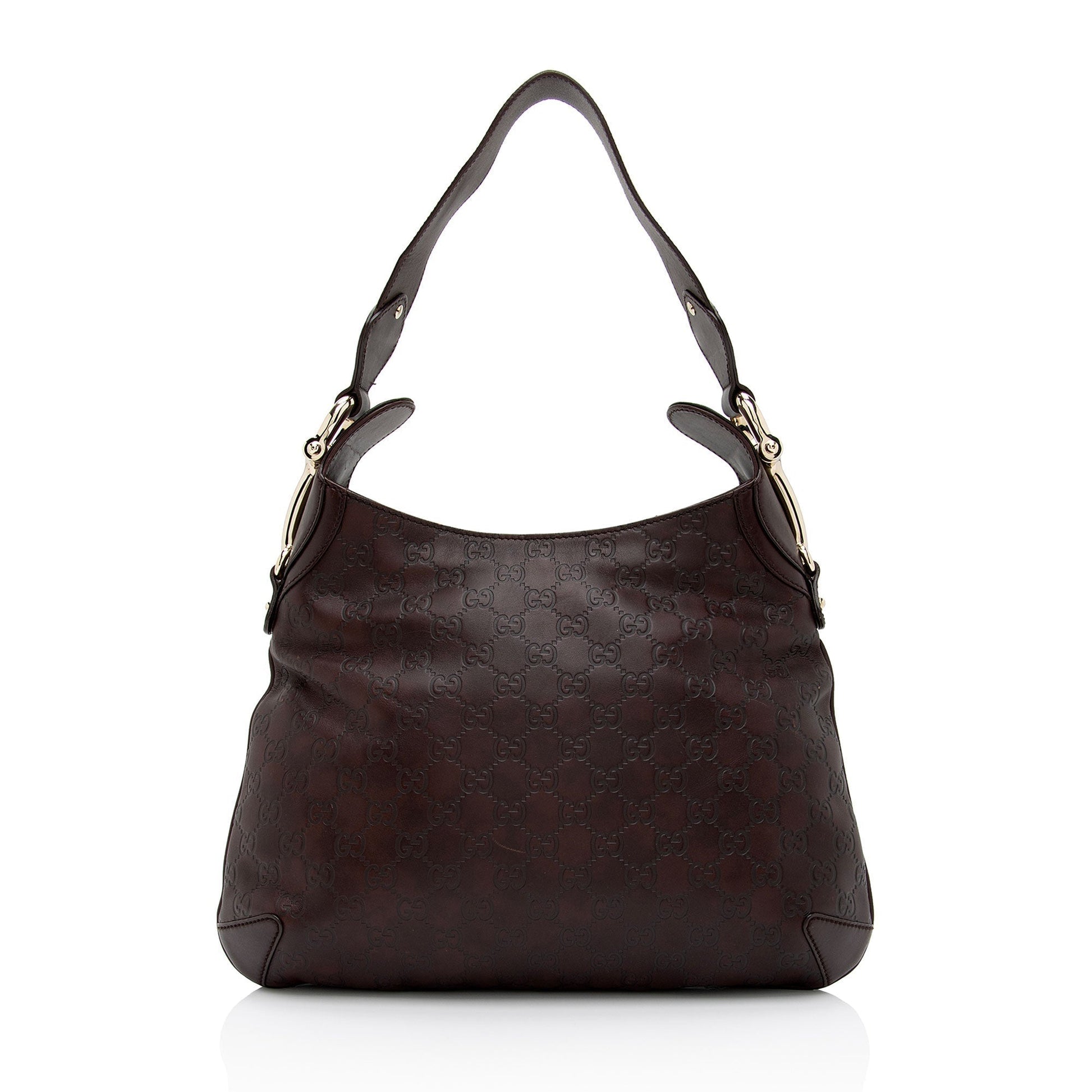 Gucci Guccissima Creole SHF-1LM6Nu Leather Brown Shoulder Bag