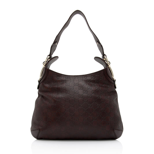 Gucci Guccissima Creole SHF-1LM6Nu Leather Brown Shoulder Bag