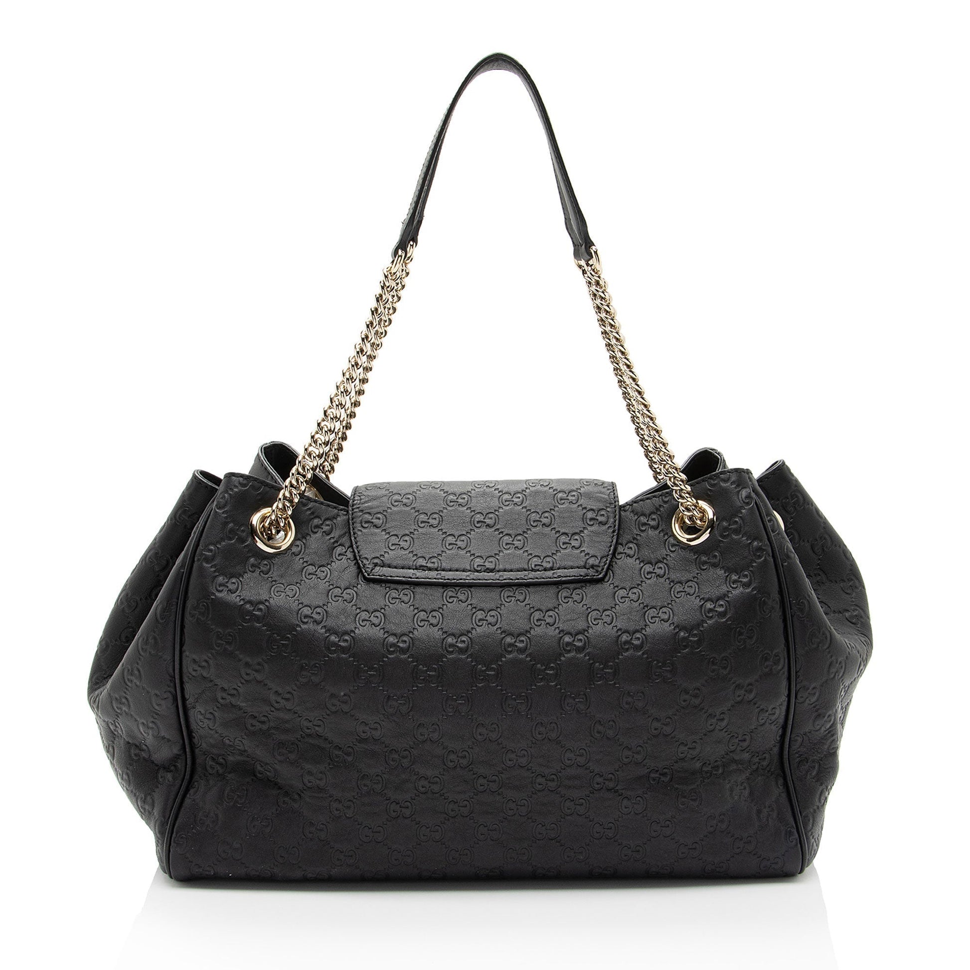 Gucci Guccissima Emily Leather Black Shoulder Bag