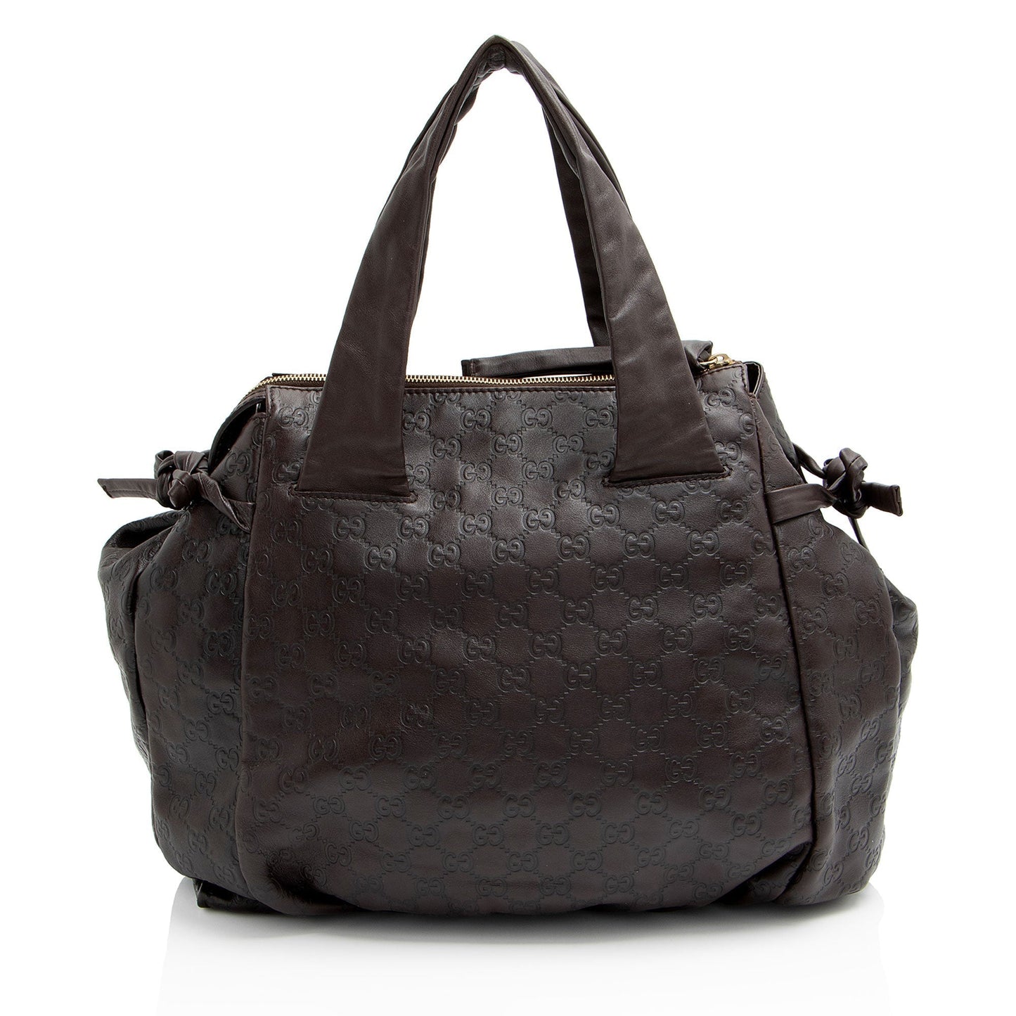 Gucci Guccissima Hysteria SHF-fEgEGF Leather Brown Tote Bag