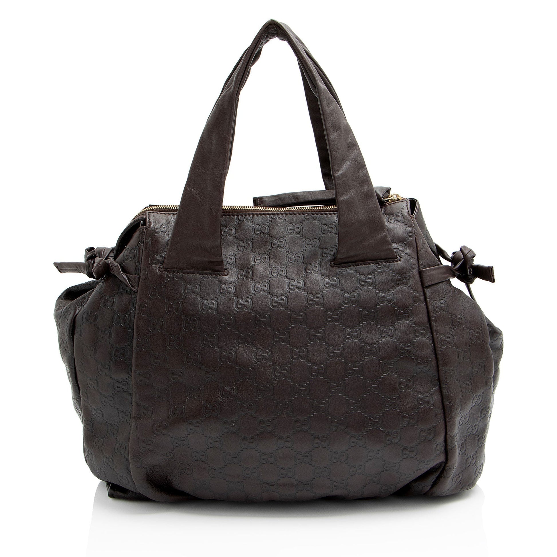 Gucci Guccissima Hysteria SHF-fEgEGF Leather Brown Tote Bag