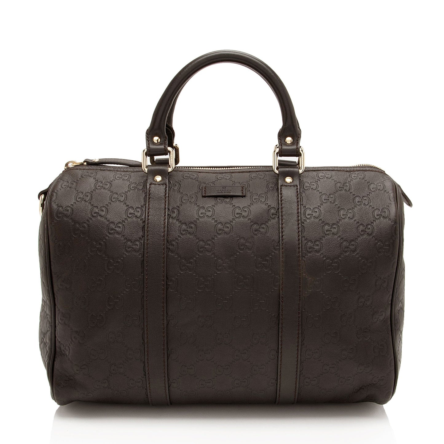 Gucci Guccissima Joy Boston SHF-Hk3ik1 Leather Brown Satchel Bag