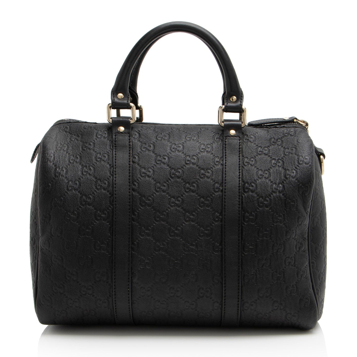 Gucci Guccissima Joy Boston SHF- XpyD Leather Black Satchel Bag