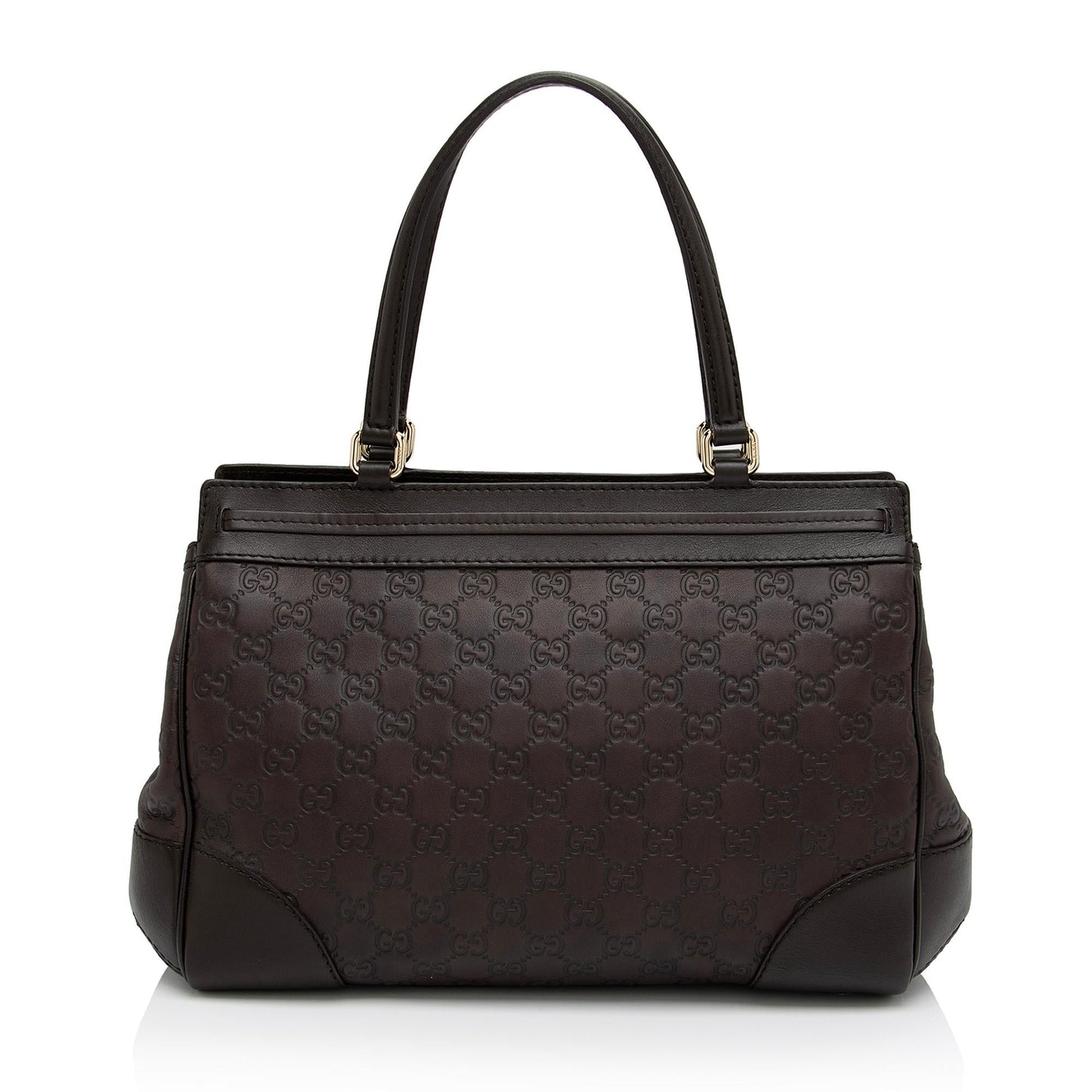 Gucci Guccissima Mayfair SHF-1JQxI7 Leather Brown Medium Tote Bag