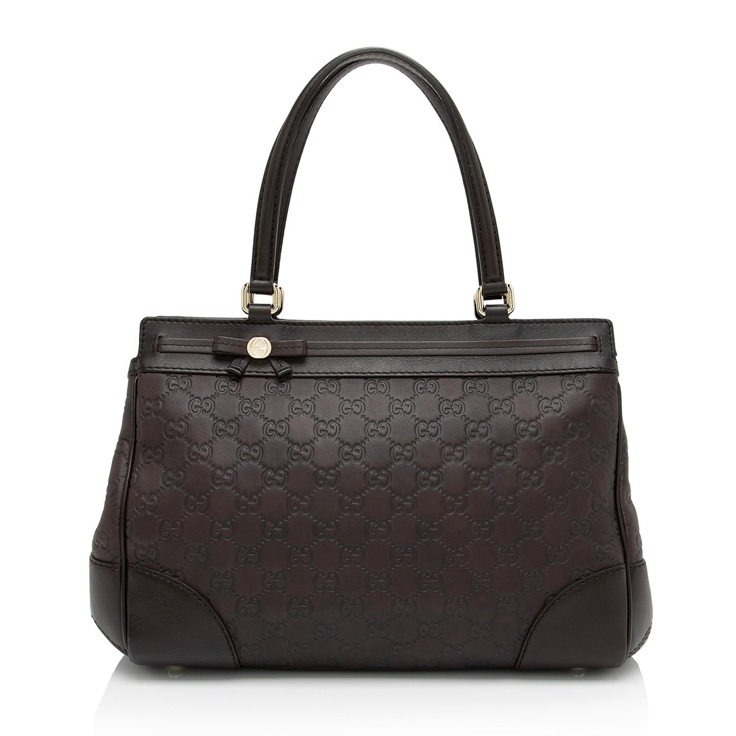 Gucci Guccissima Mayfair SHF-1JQxI7 Leather Brown Medium Tote Bag