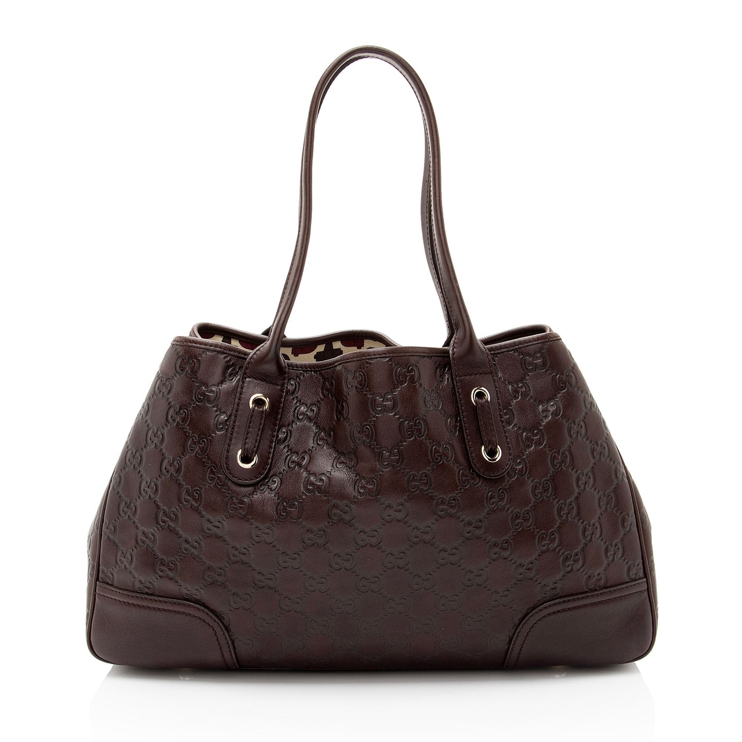 Gucci Guccissima Princy SHF-k7qnve Leather Brown Medium Tote Bag