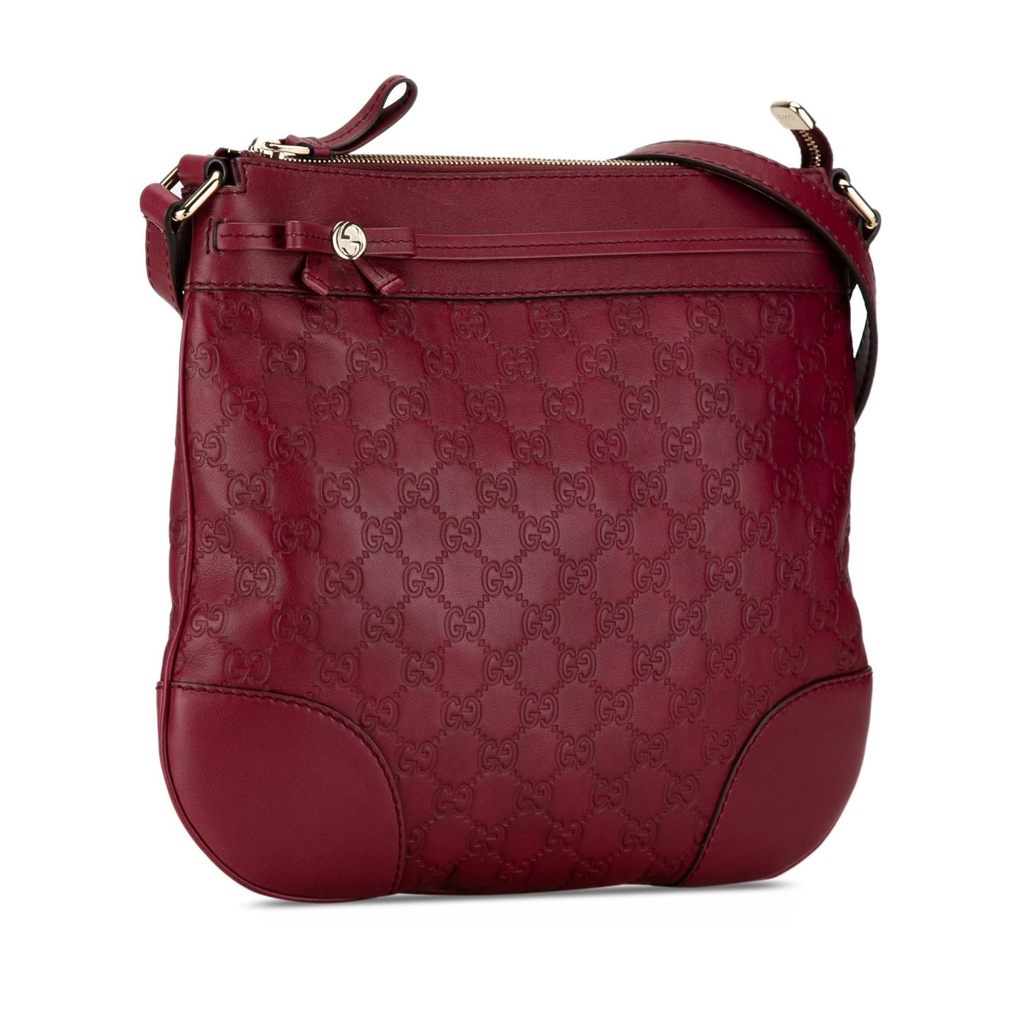 Gucci Guccissima Mayfair Calf Red Crossbody Bag