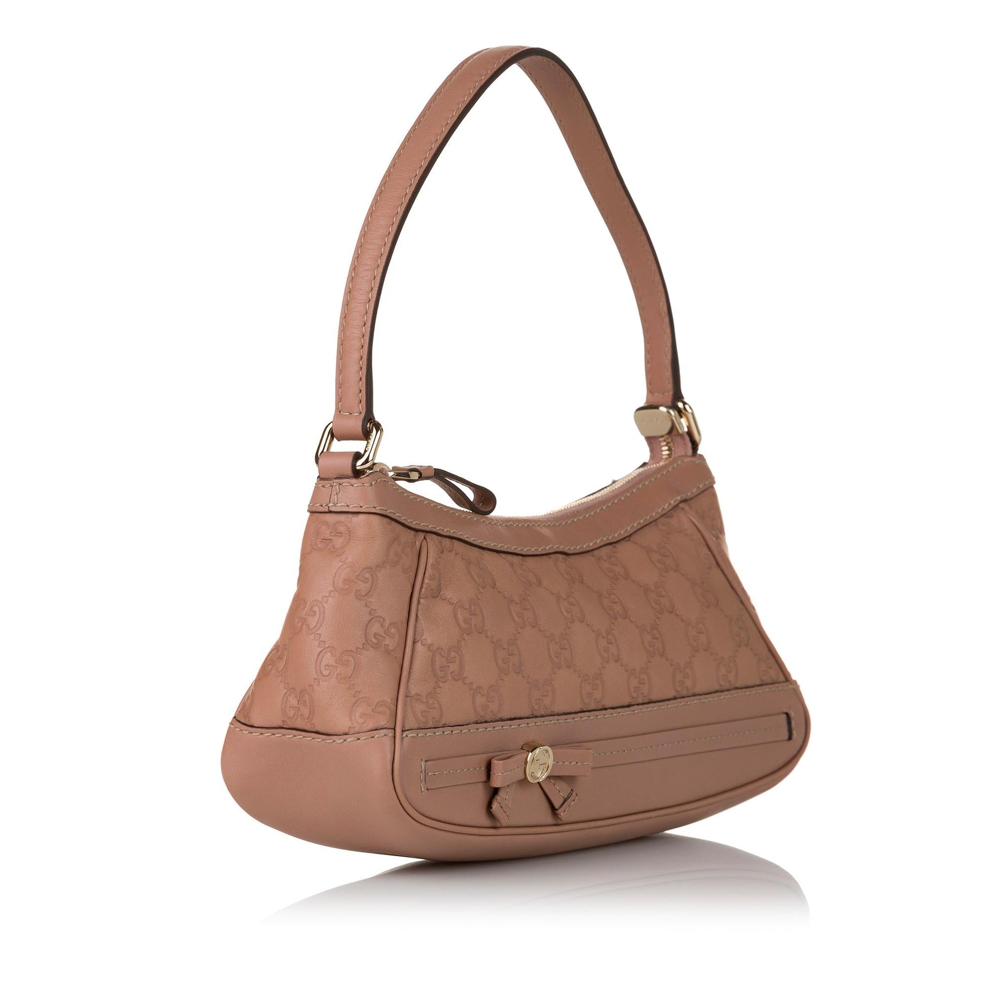 Gucci Guccissima Mayfair Pochette SHG Calf Brown Handbag