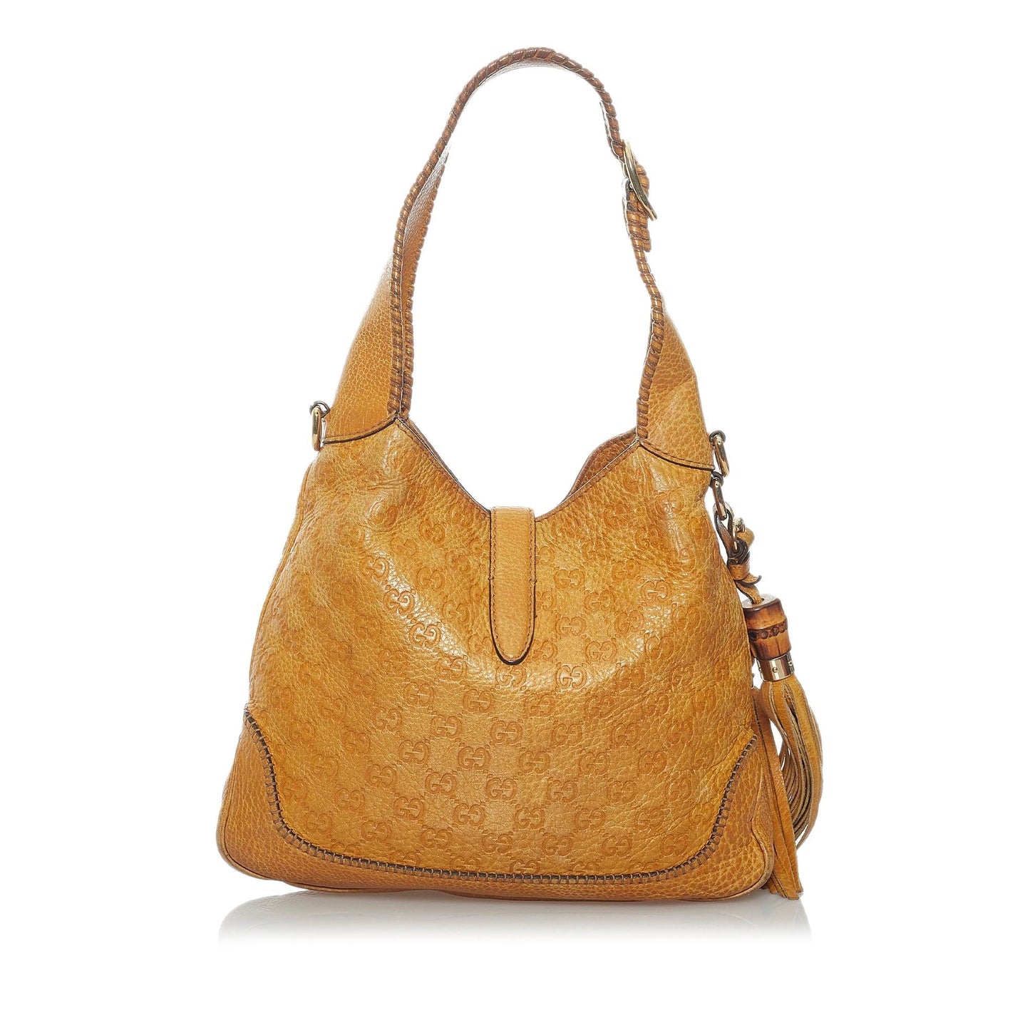 Gucci Guccissima New Jackie SHG Calf Brown Satchel Bag