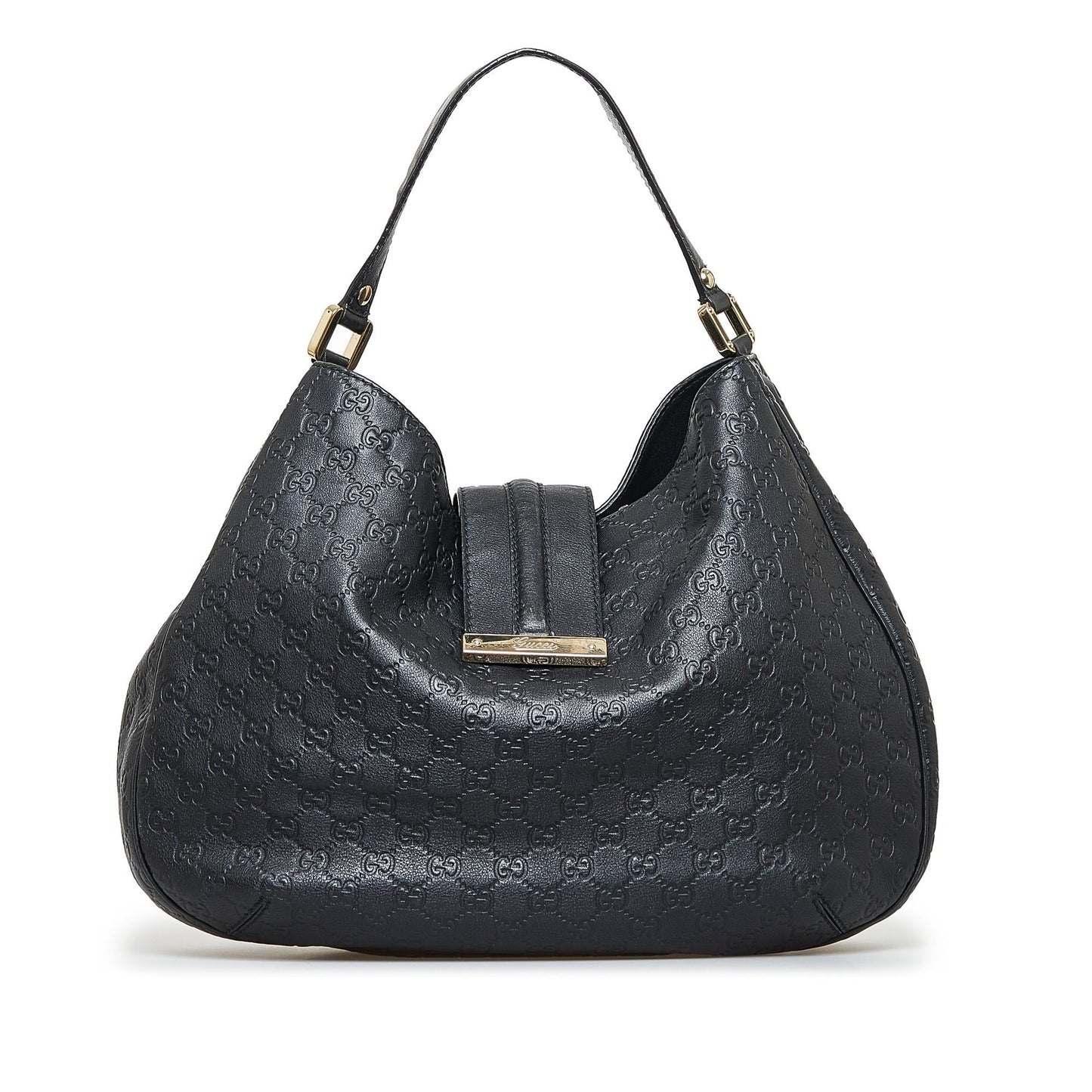 Gucci Guccissima New Ladies SHG-ak2yBh Calf Black Shoulder Bag