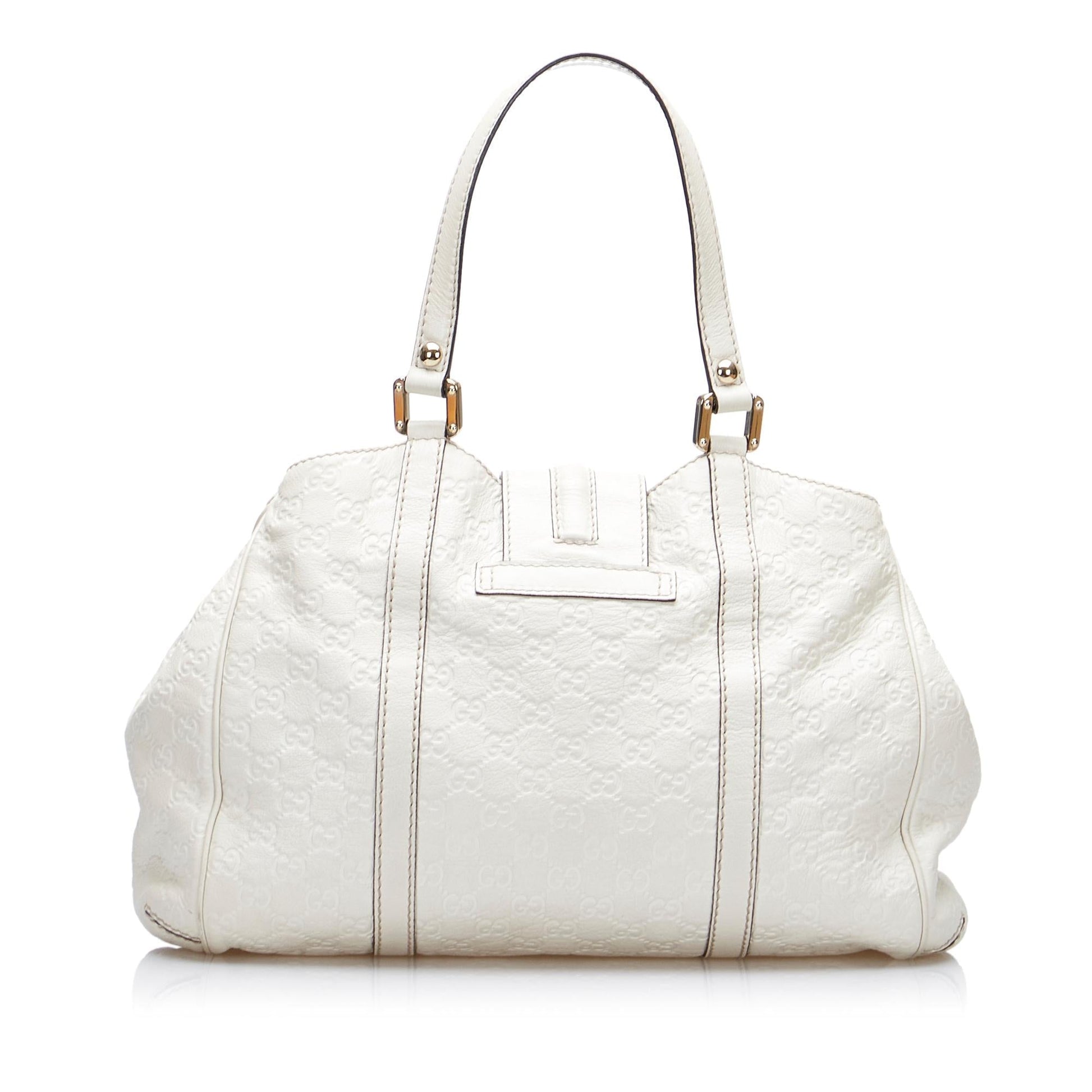 Gucci Guccissima New Ladies SHG-TSvnCn Calf White Tote Bag