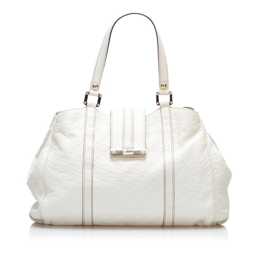 Gucci Guccissima New Ladies SHG-TSvnCn Calf White Tote Bag