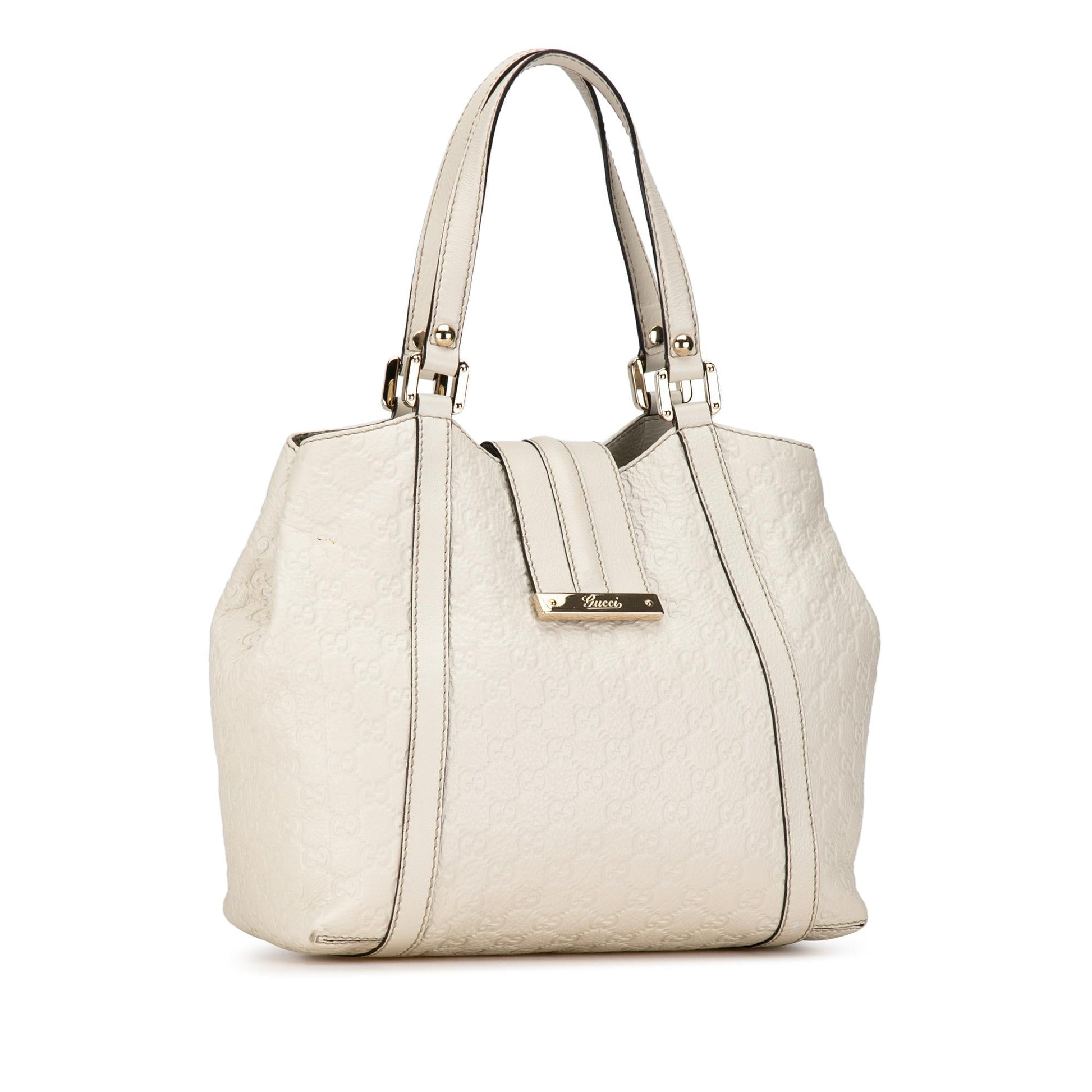 Gucci Guccissima New Ladies SHG-rSfgCC Calf White Tote Bag