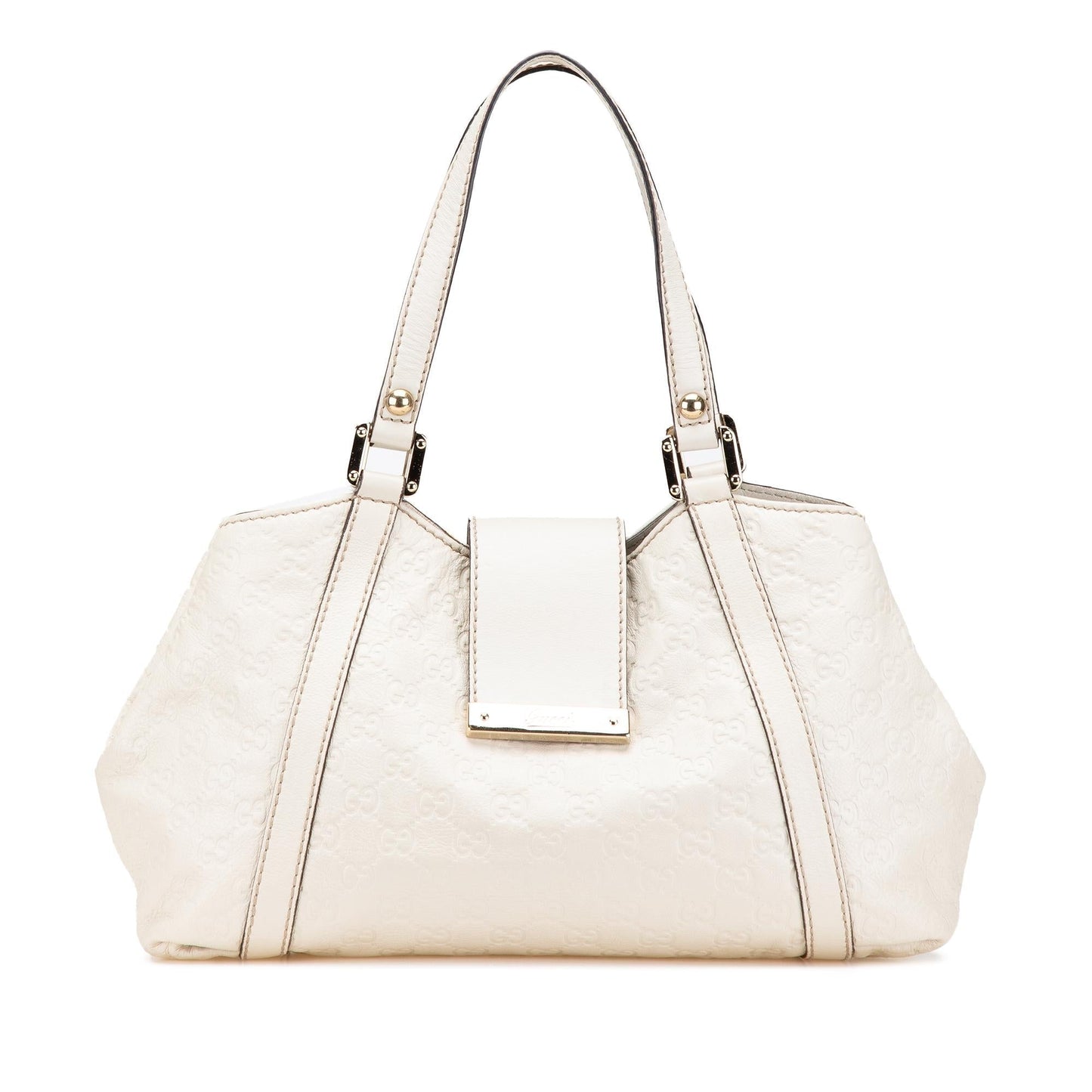 Gucci Guccissima New Ladies Calf White Tote Bag