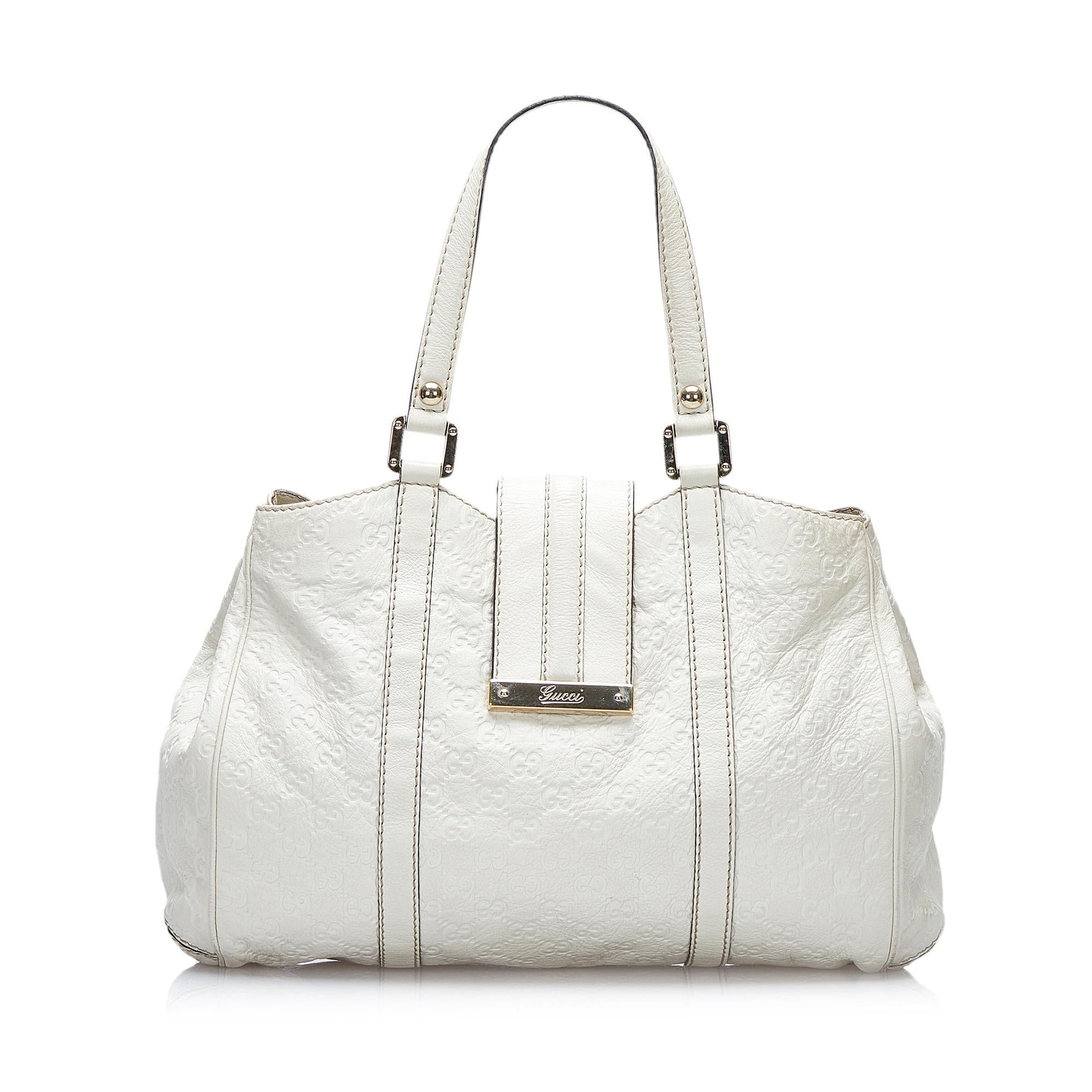 Gucci Guccissima New Ladies SHG-UIeVHE Calf White Shoulder Bag