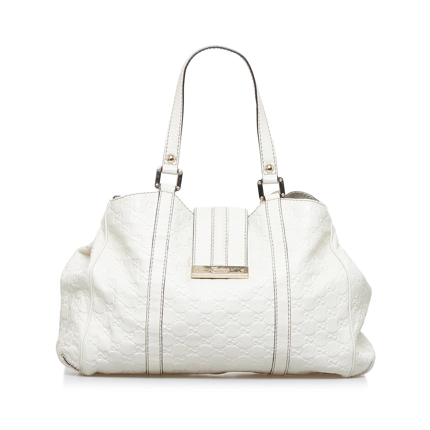 Gucci Guccissima New Ladies SHG-7GtORb Calf White Shoulder Bag