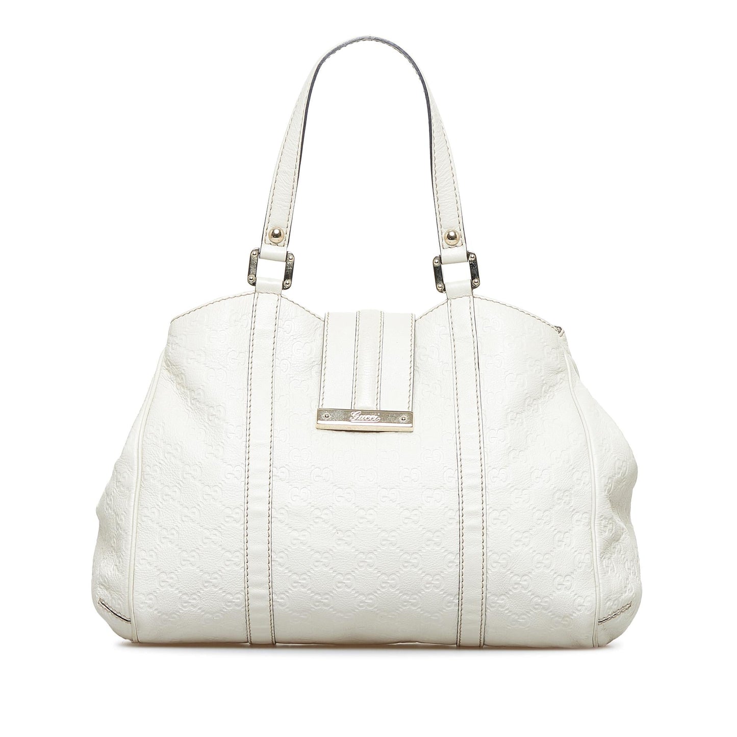 Gucci Guccissima New Ladies SHG-LsatQ3 Calf White Tote Bag