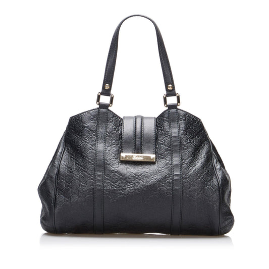 Gucci Guccissima New Ladies SHG-0NUzgr Calf Black Tote Bag