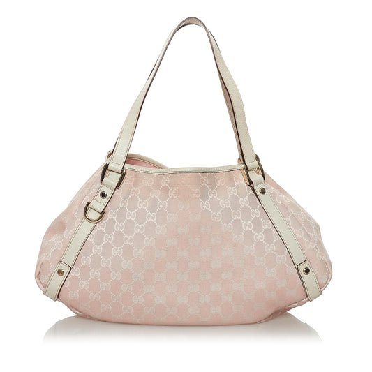 Gucci Guccissima Pelham SHG Calf White Pink Shoulder Bag