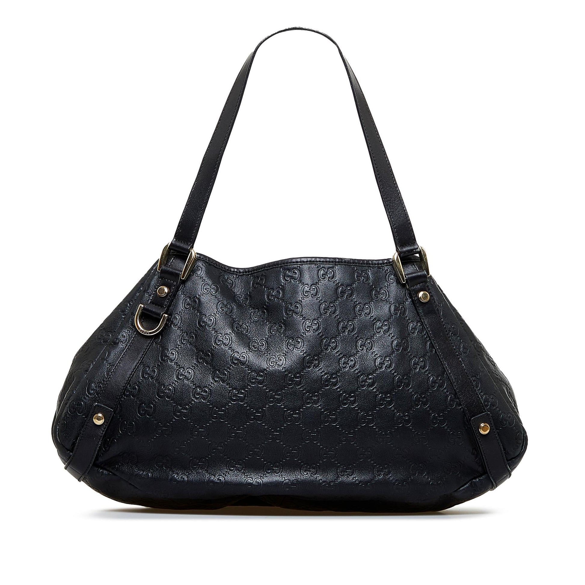 Gucci Guccissima Pelham SHG-RAlmW1 Calf Black Tote Bag