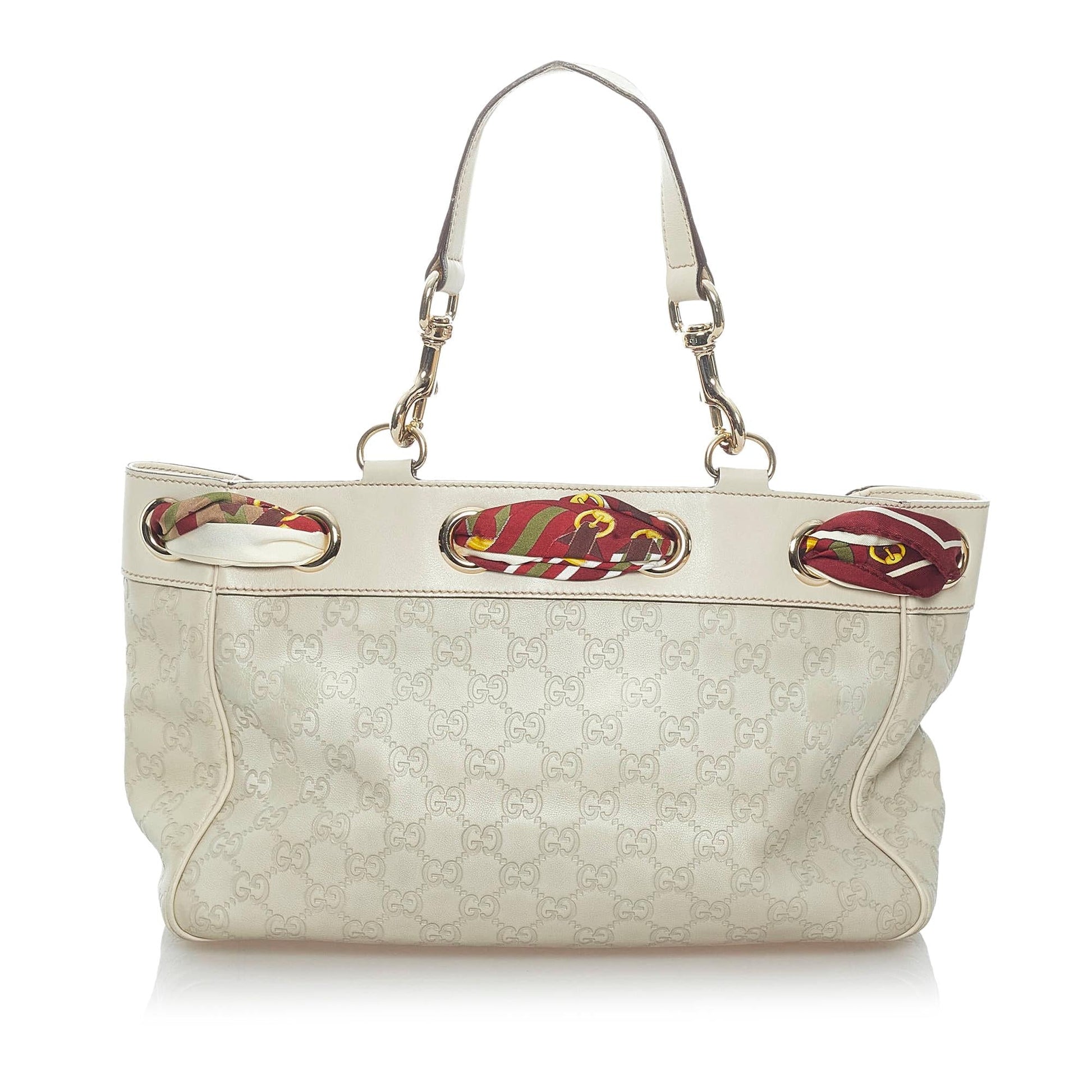 Gucci Guccissima Positano SHG Calf White Tote Bag