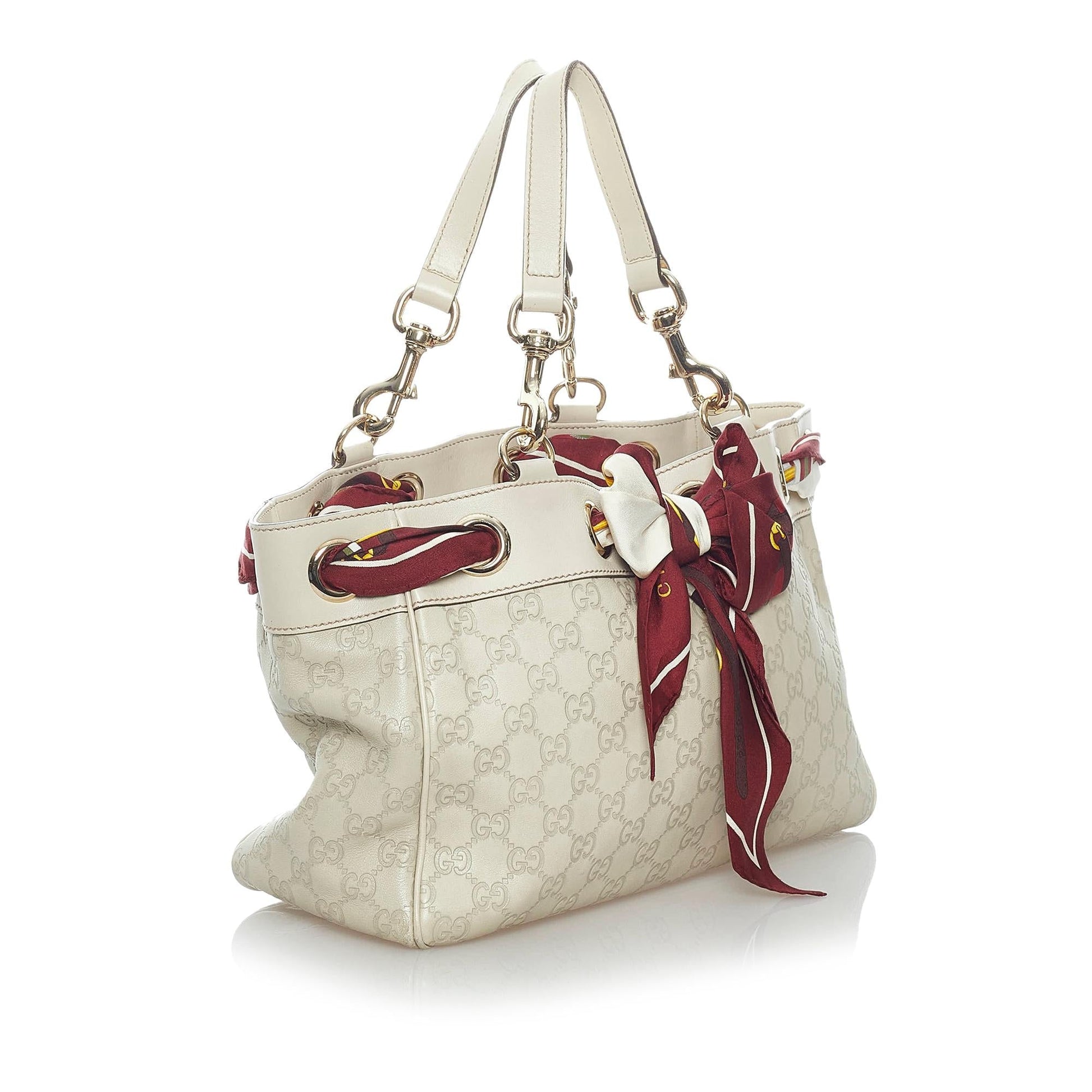 Gucci Guccissima Positano SHG Calf White Tote Bag