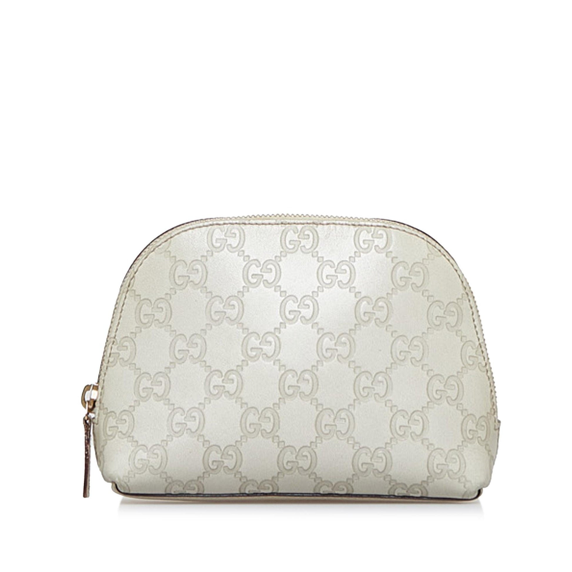 Gucci Guccissima Pouch SHG-ur6Axd Calf White Handbag