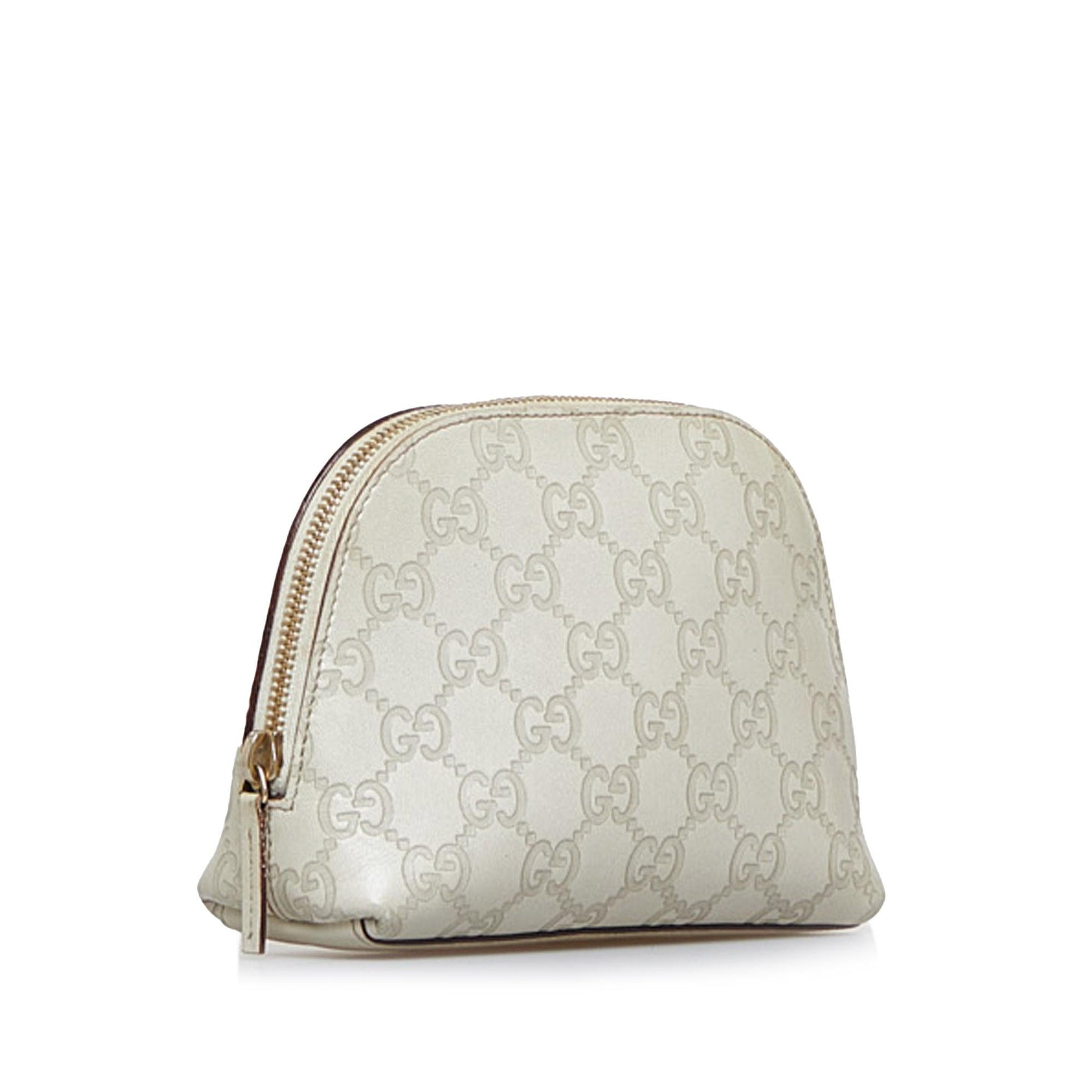 Gucci Guccissima Pouch SHG-ur6Axd Calf White Handbag