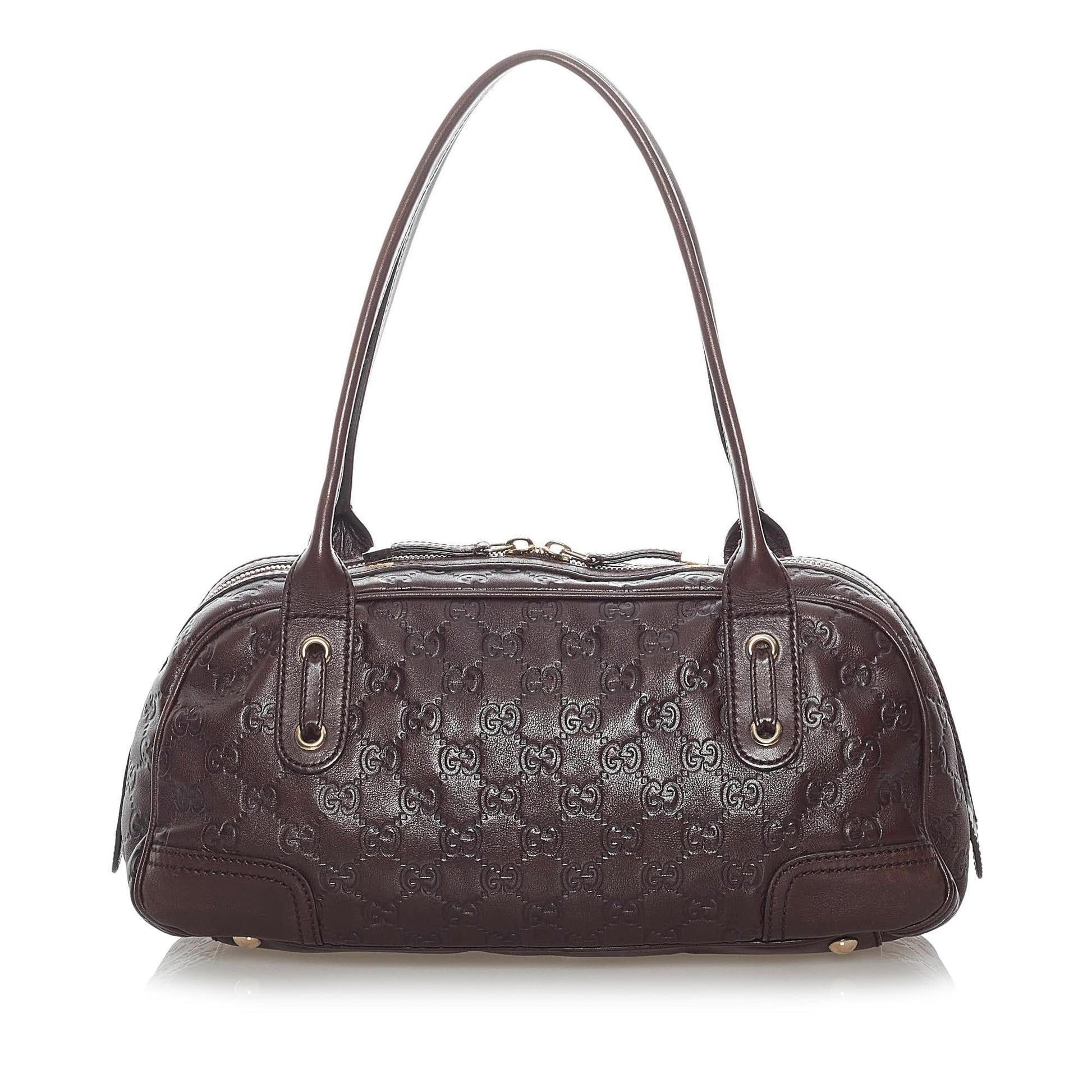 Gucci Guccissima Princy SHG Leather Calf Brown Shoulder Bag