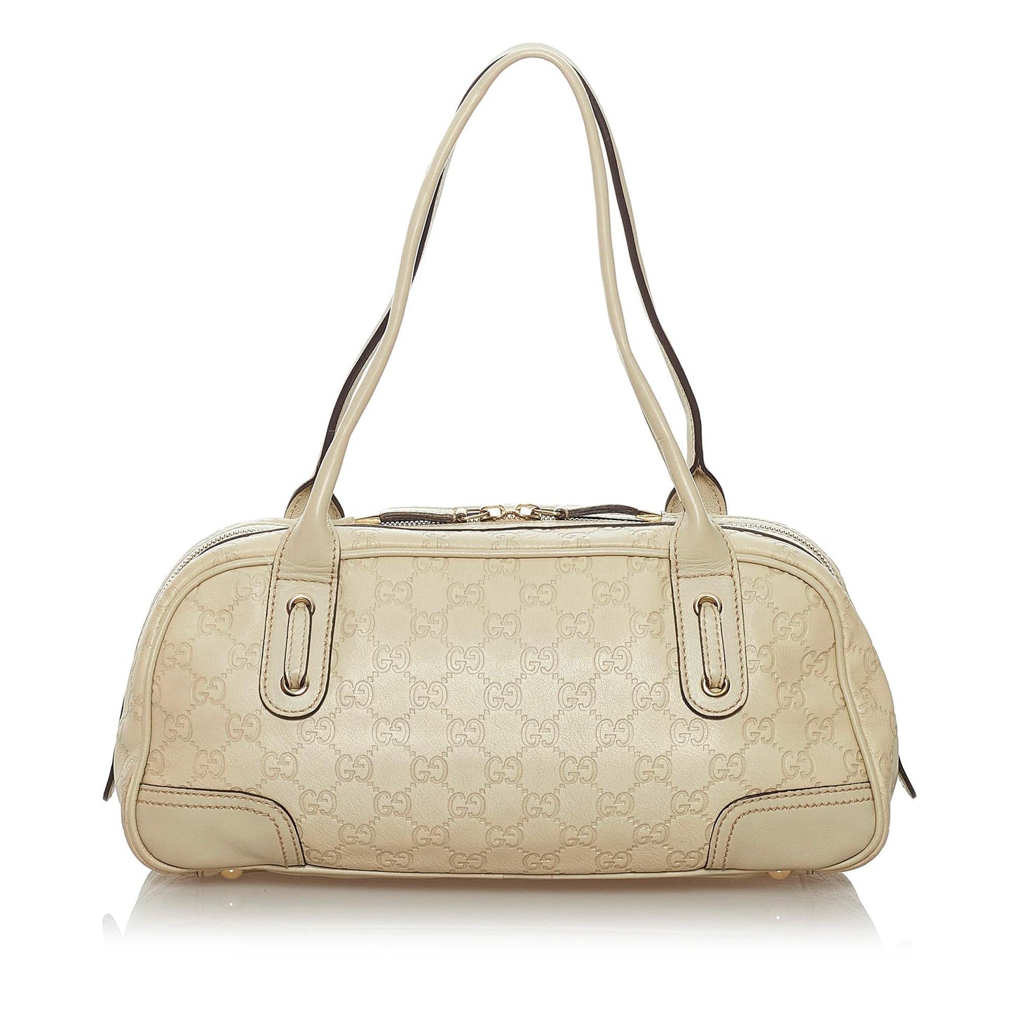 Gucci Guccissima Princy SHG Calf White Shoulder Bag 3
