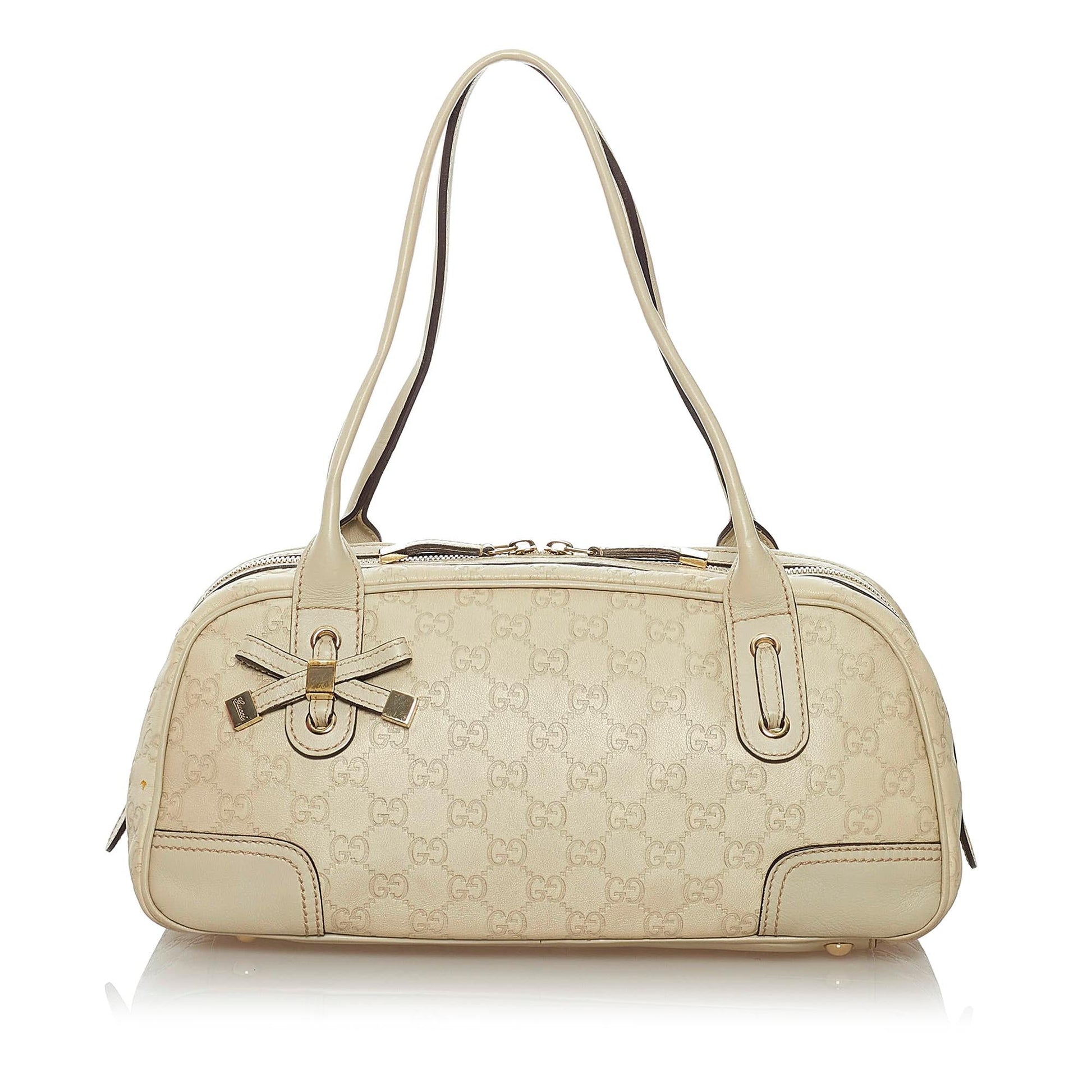 Gucci Guccissima Princy SHG Calf White Shoulder Bag 3