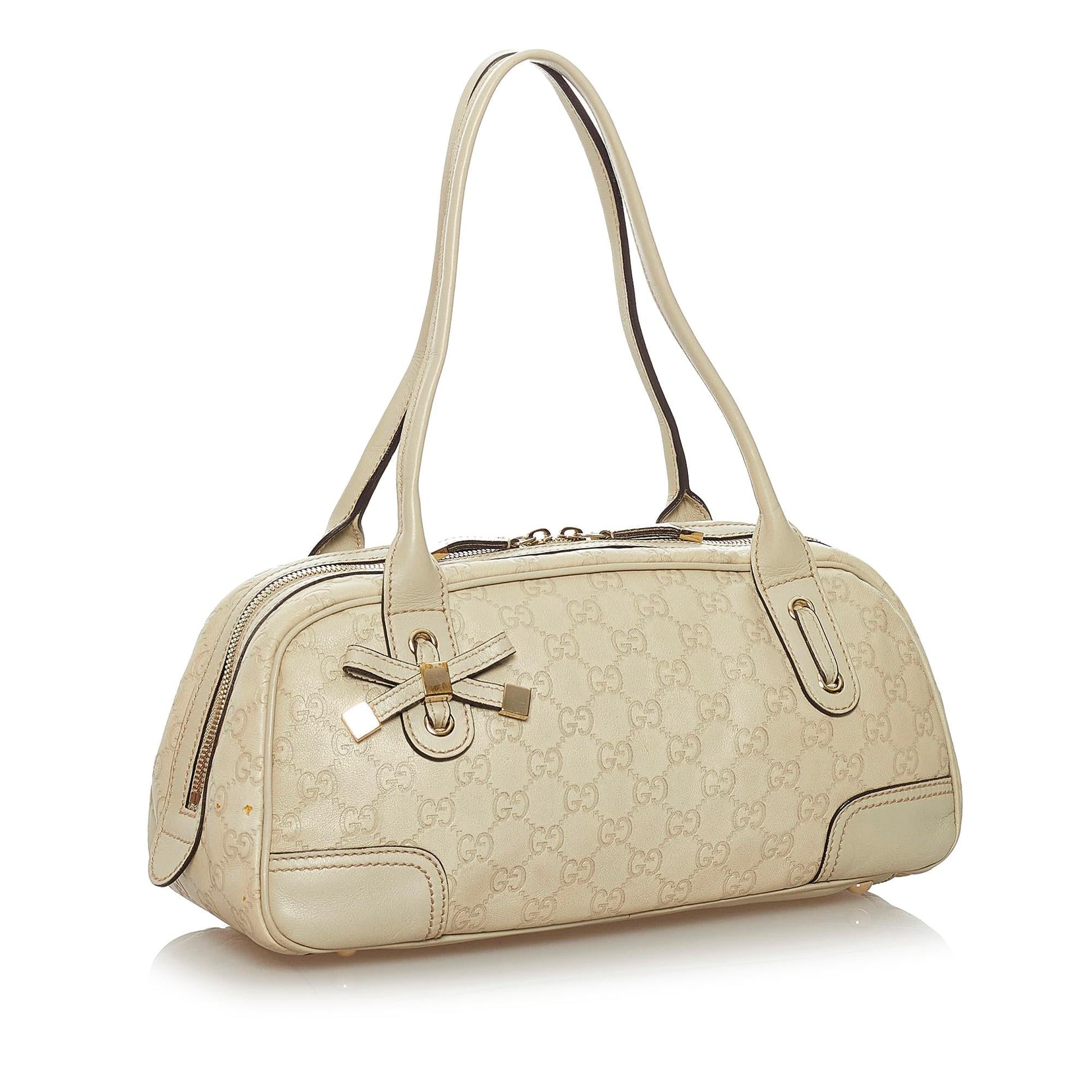 Gucci Guccissima Princy SHG Calf White Shoulder Bag 3