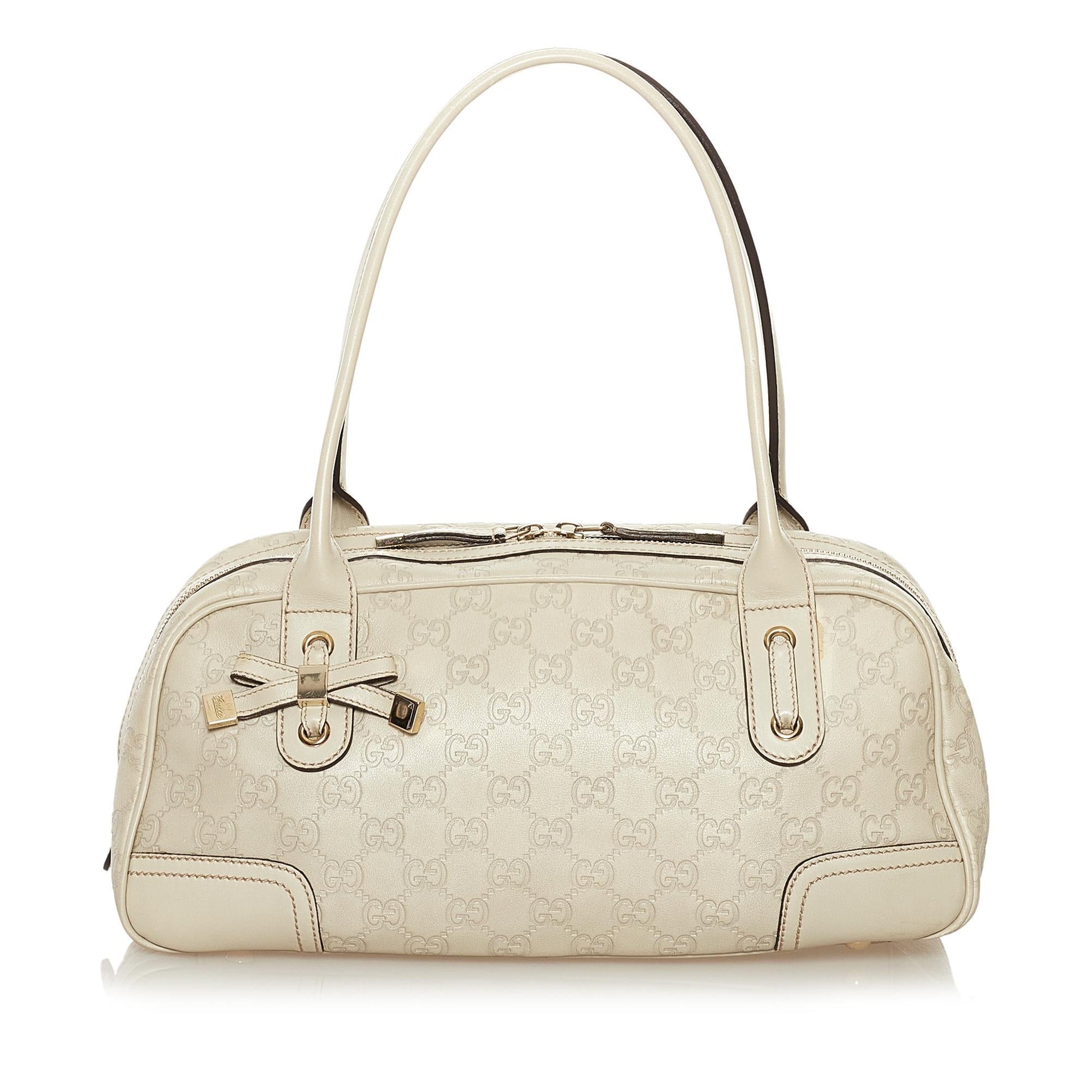Gucci Guccissima Princy SHG Calf White Shoulder Bag