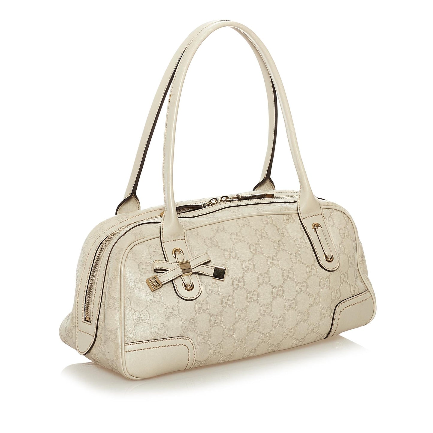 Gucci Guccissima Princy SHG Calf White Shoulder Bag Bag Shg