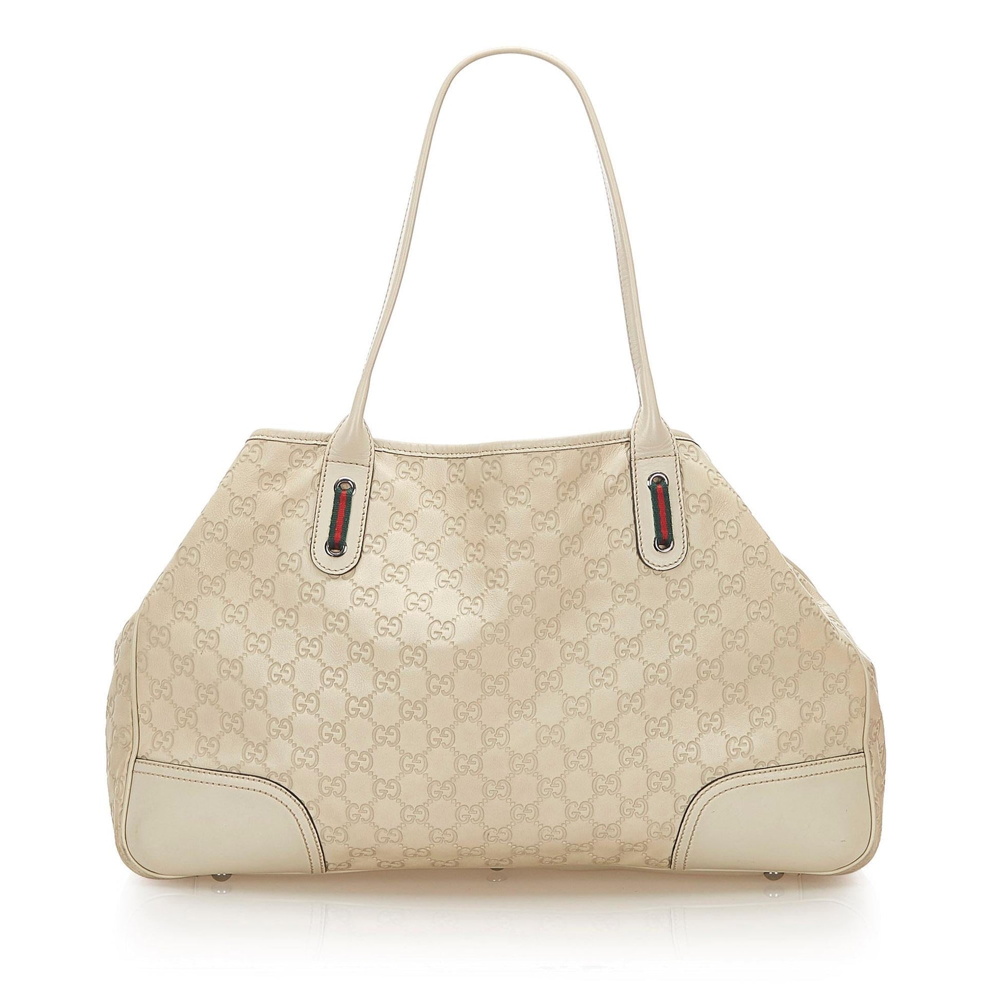 Gucci Guccissima Princy SHG Calf White Tote Bag