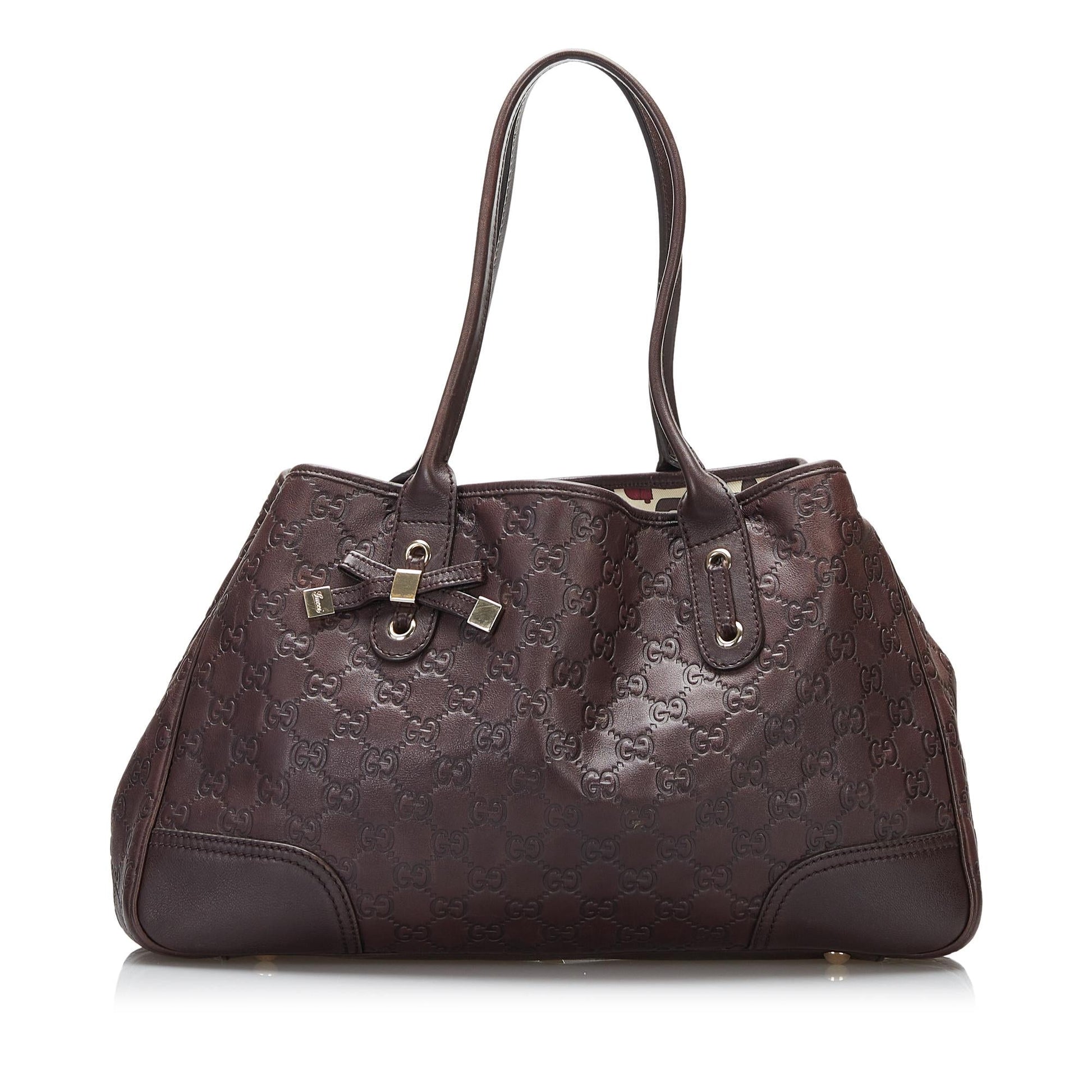 Gucci Guccissima Princy SHG-TGUA9d Calf Brown Tote Bag