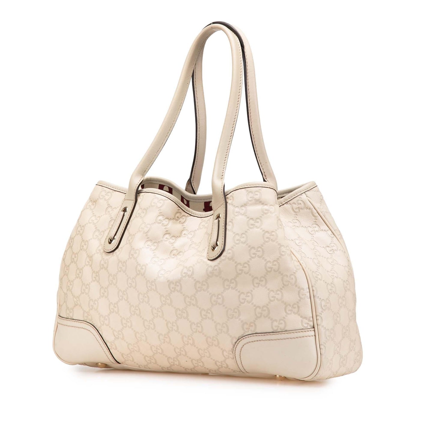 Gucci Guccissima Princy Calf White Tote Bag