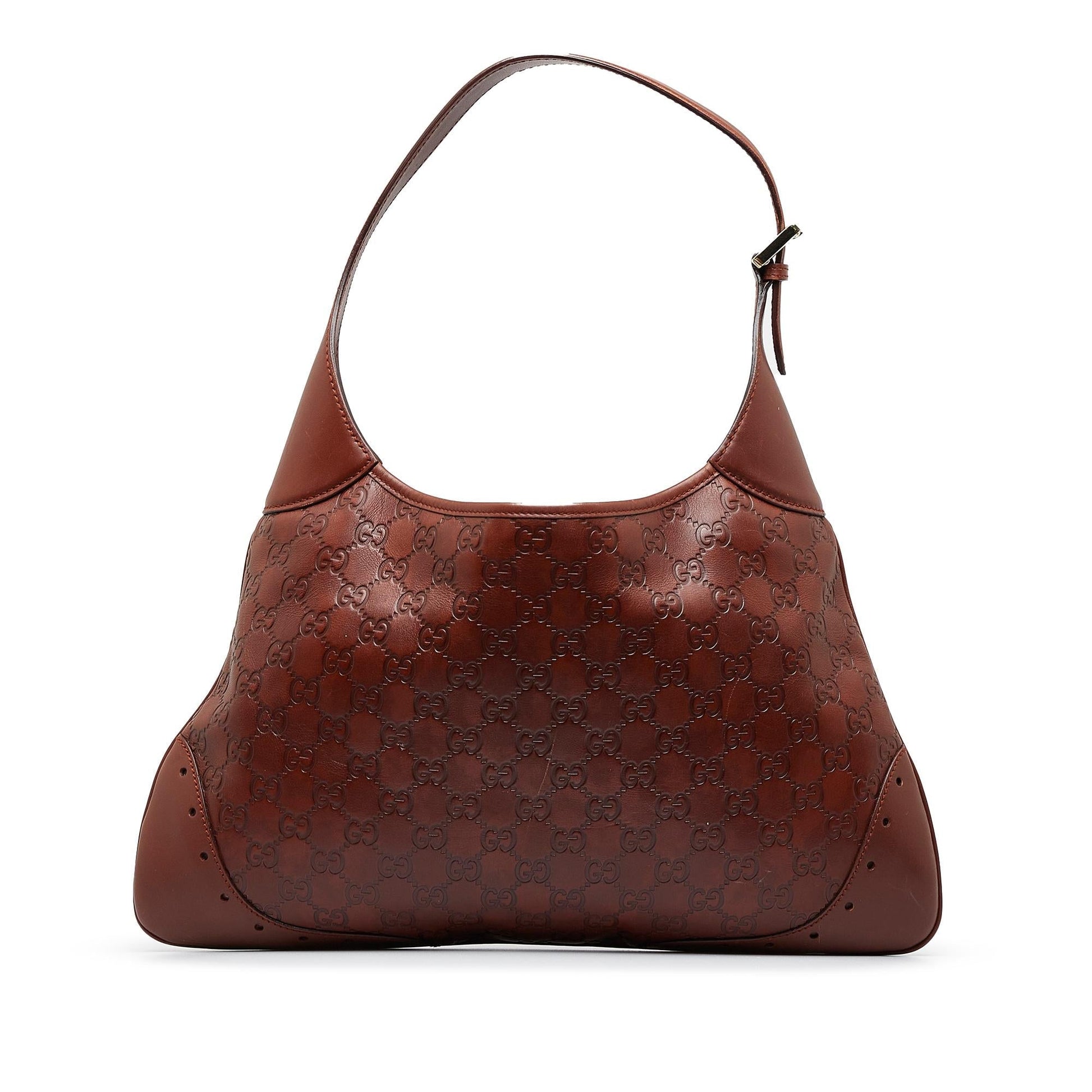 Gucci Guccissima Punch SHG-nXAtcM Calf Brown Shoulder Bag