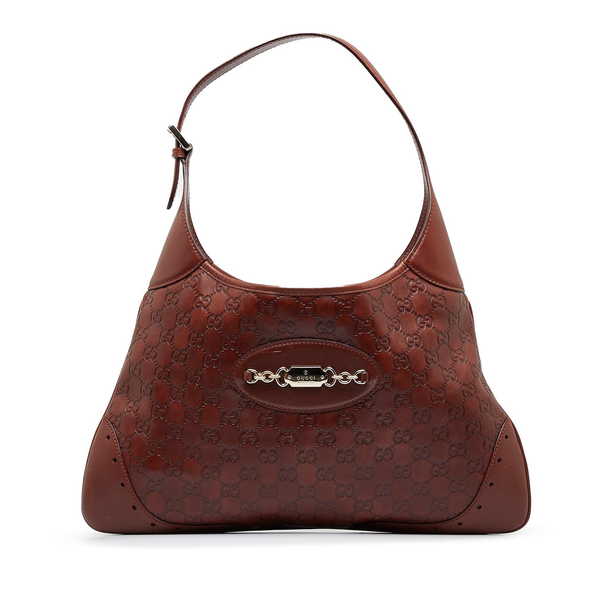 Gucci Guccissima Punch SHG-nXAtcM Calf Brown Shoulder Bag