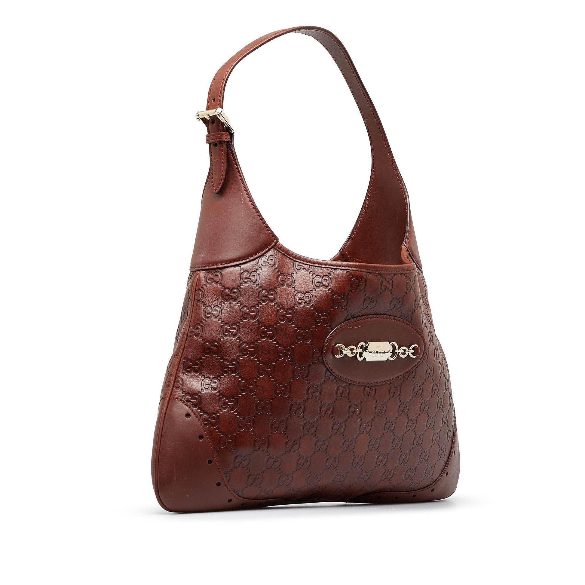 Gucci Guccissima Punch SHG-nXAtcM Calf Brown Shoulder Bag