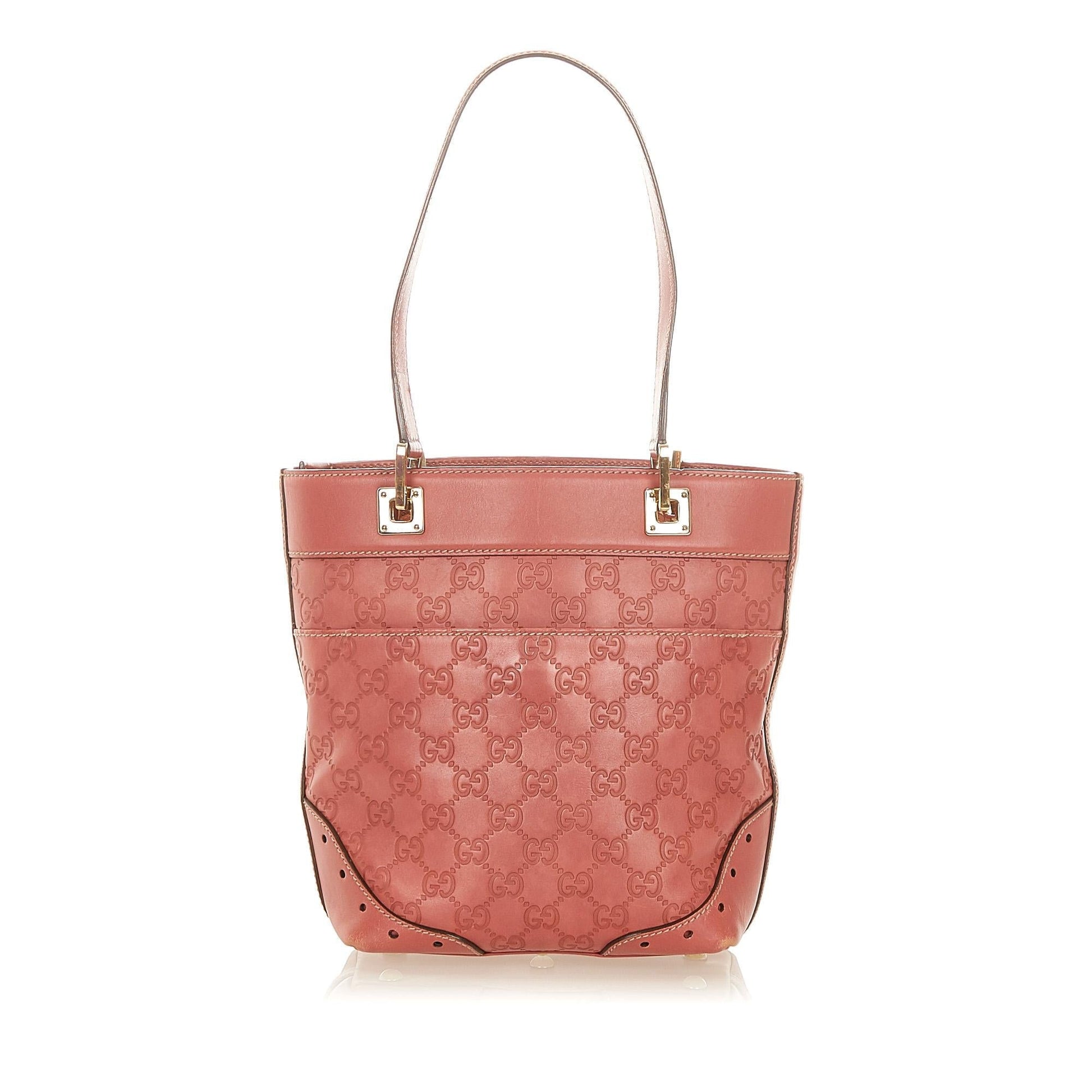 Gucci Guccissima Punch SHG Calf Red Tote Bag