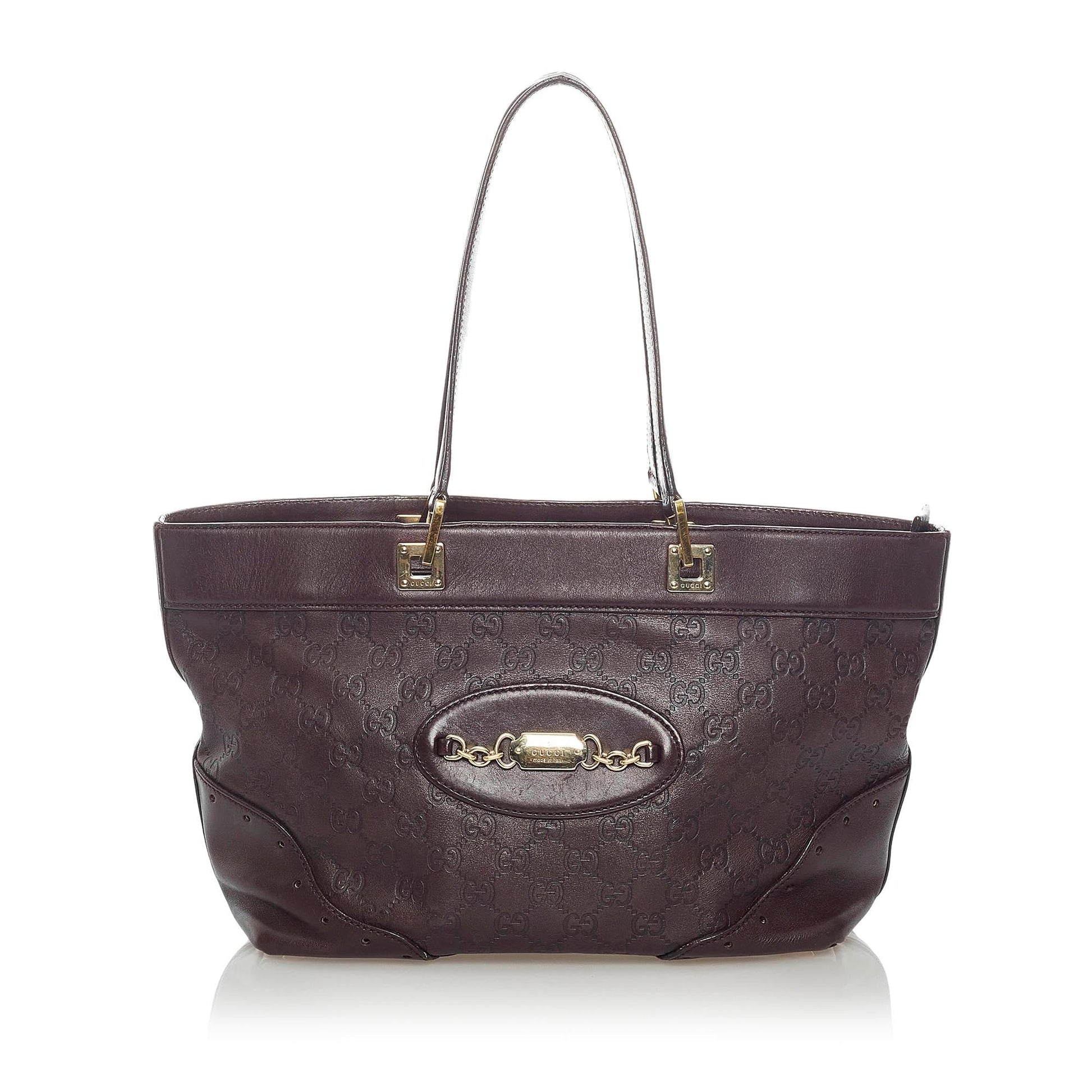 Gucci Guccissima Punch SHG Calf Brown Tote Bag