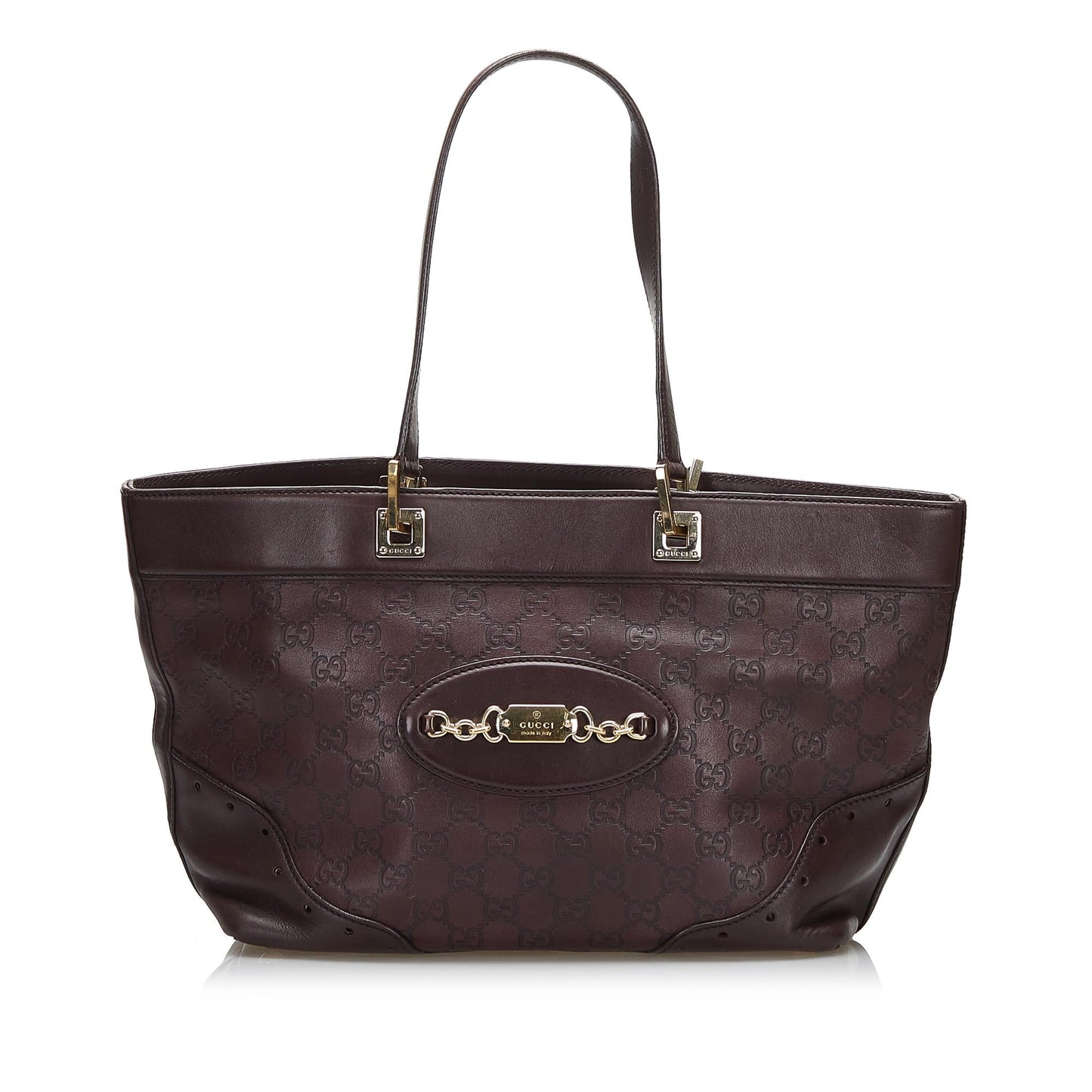 Gucci Guccissima Punch SHG-V1rTh1 Calf Brown Tote Bag