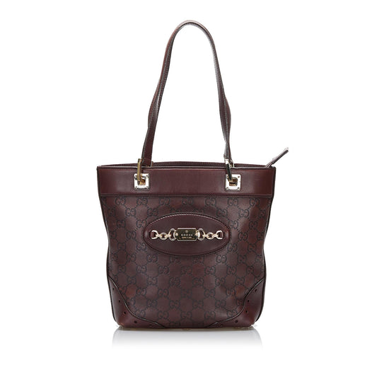 Gucci Guccissima Punch SHG-UATYgN Calf Brown Tote Bag