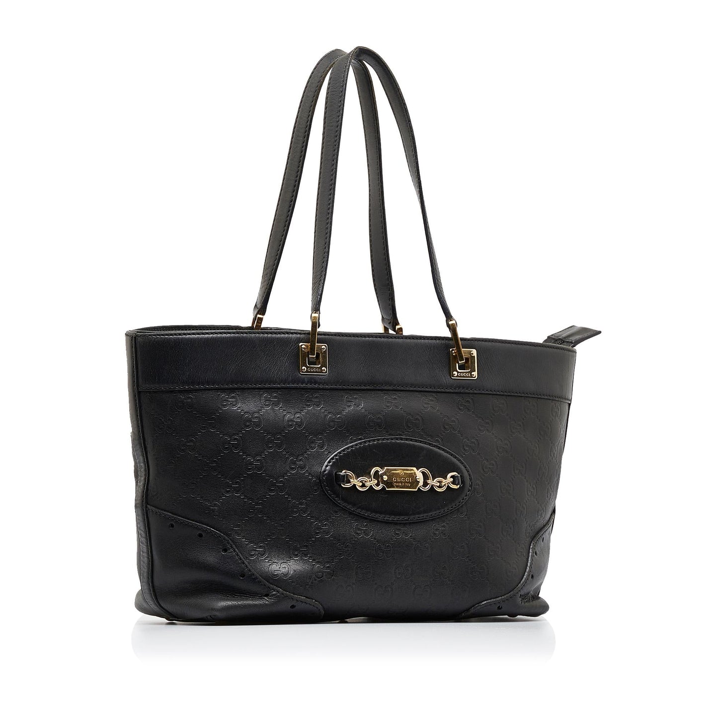 Gucci Guccissima Punch SHG-WppOJM Calf Black Tote Bag