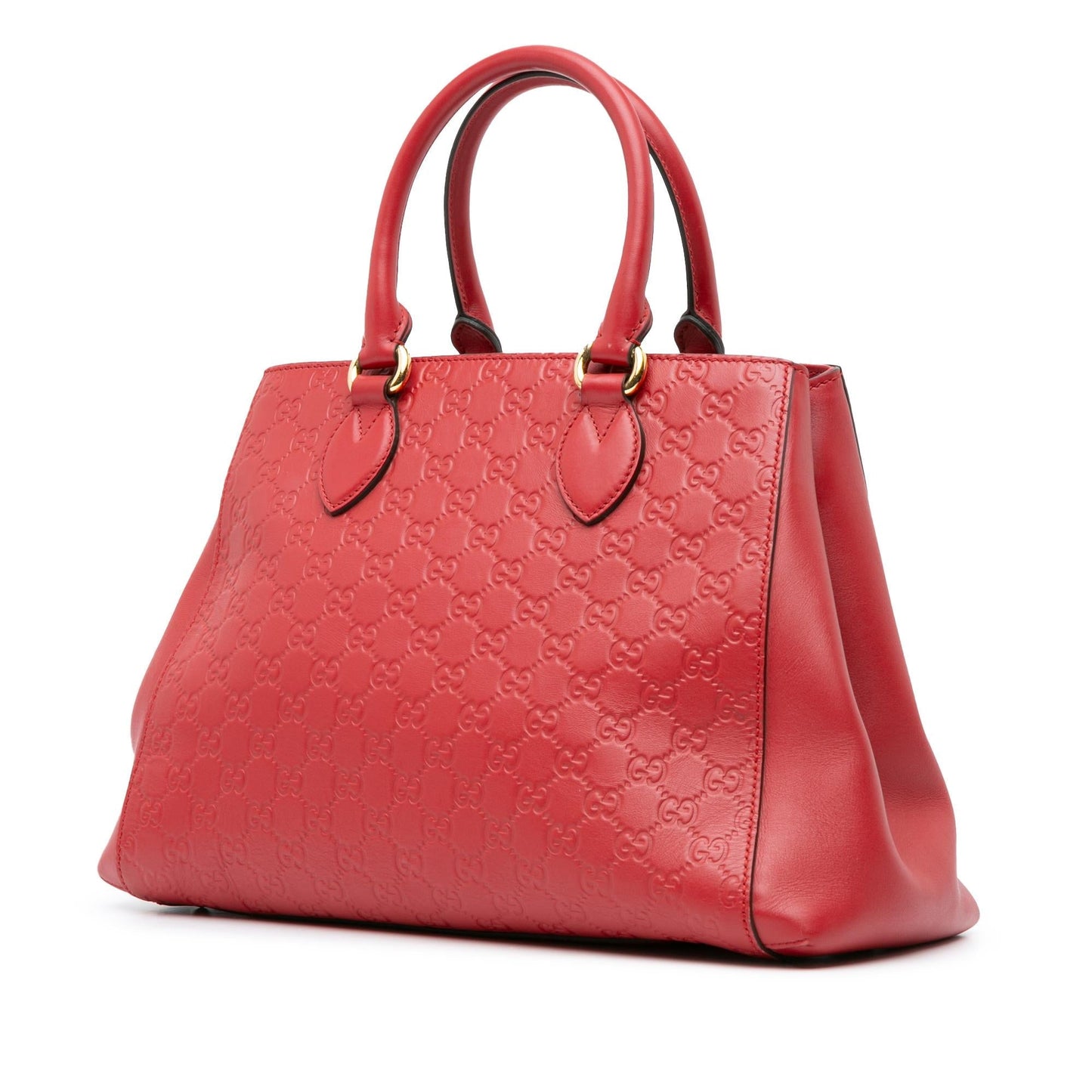 Gucci Guccissima SHG-ZU4PeT Calf Red Satchel Bag