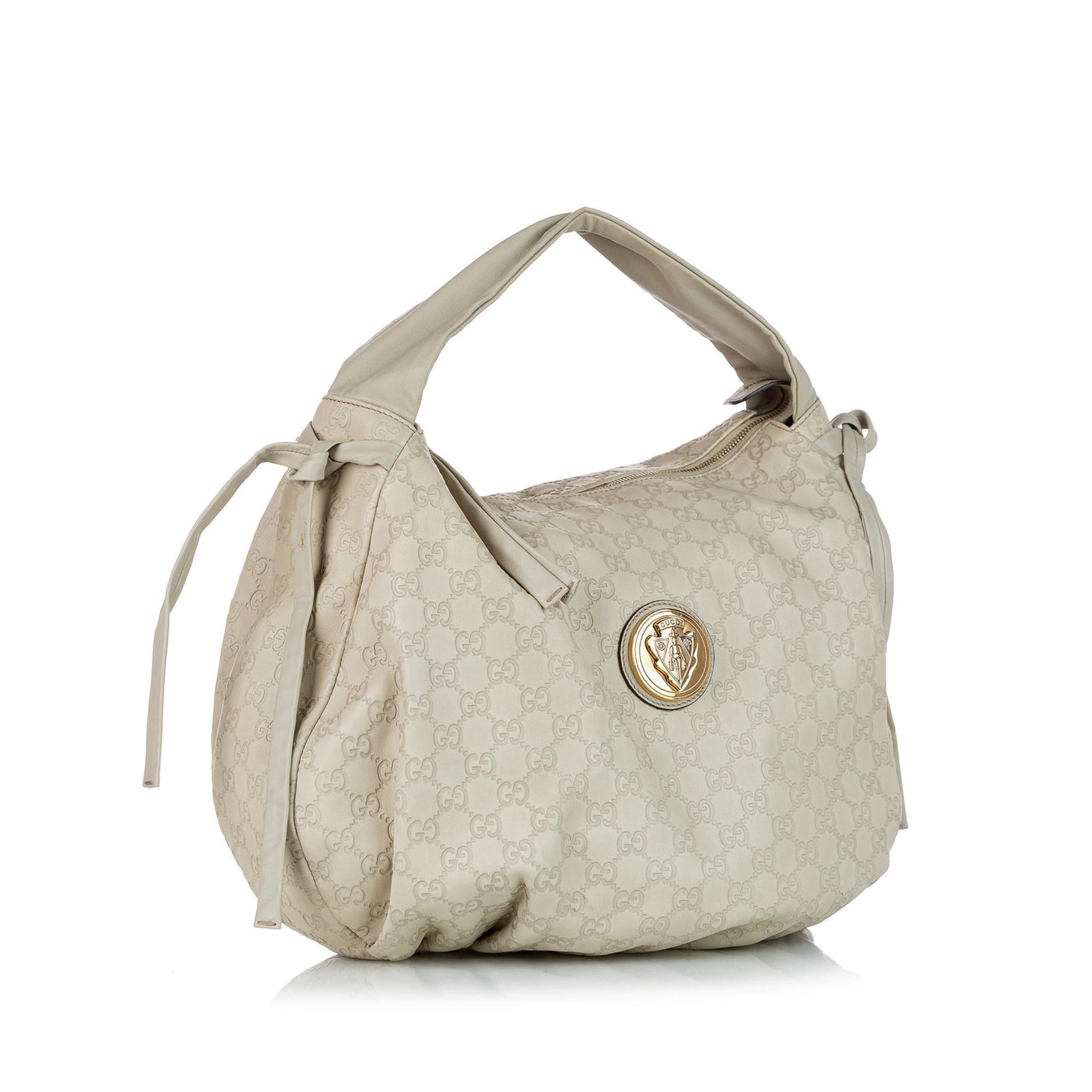 Gucci Guccissima SHG Calf White Shoulder Bag