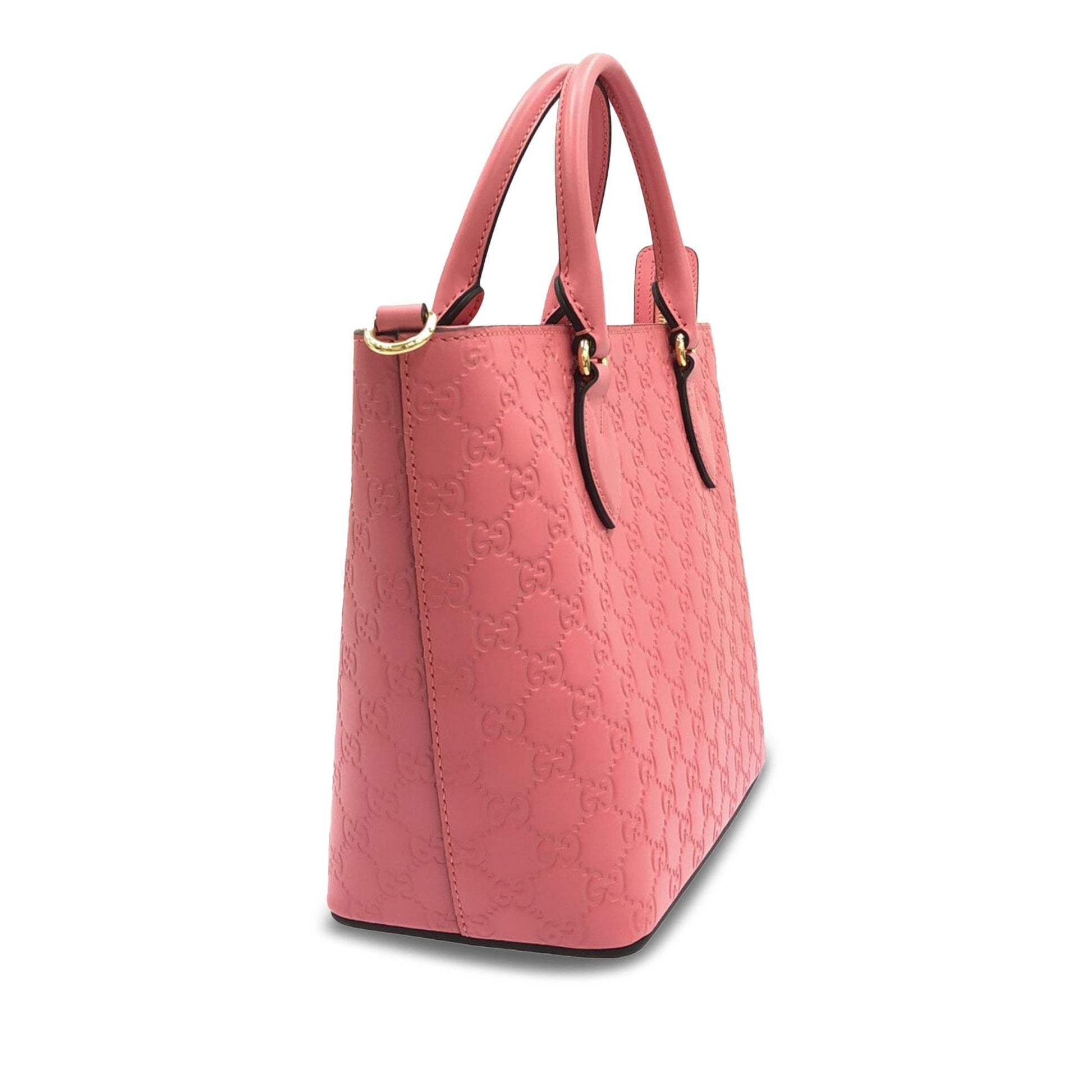 Gucci Guccissima Signature SHG-a5JAnv Calf Pink Satchel Bag