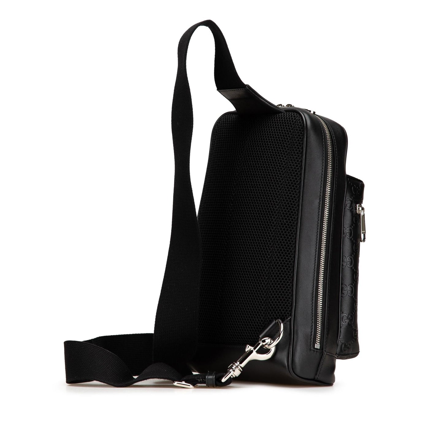 Gucci Guccissima Sling Backpack Calf Black