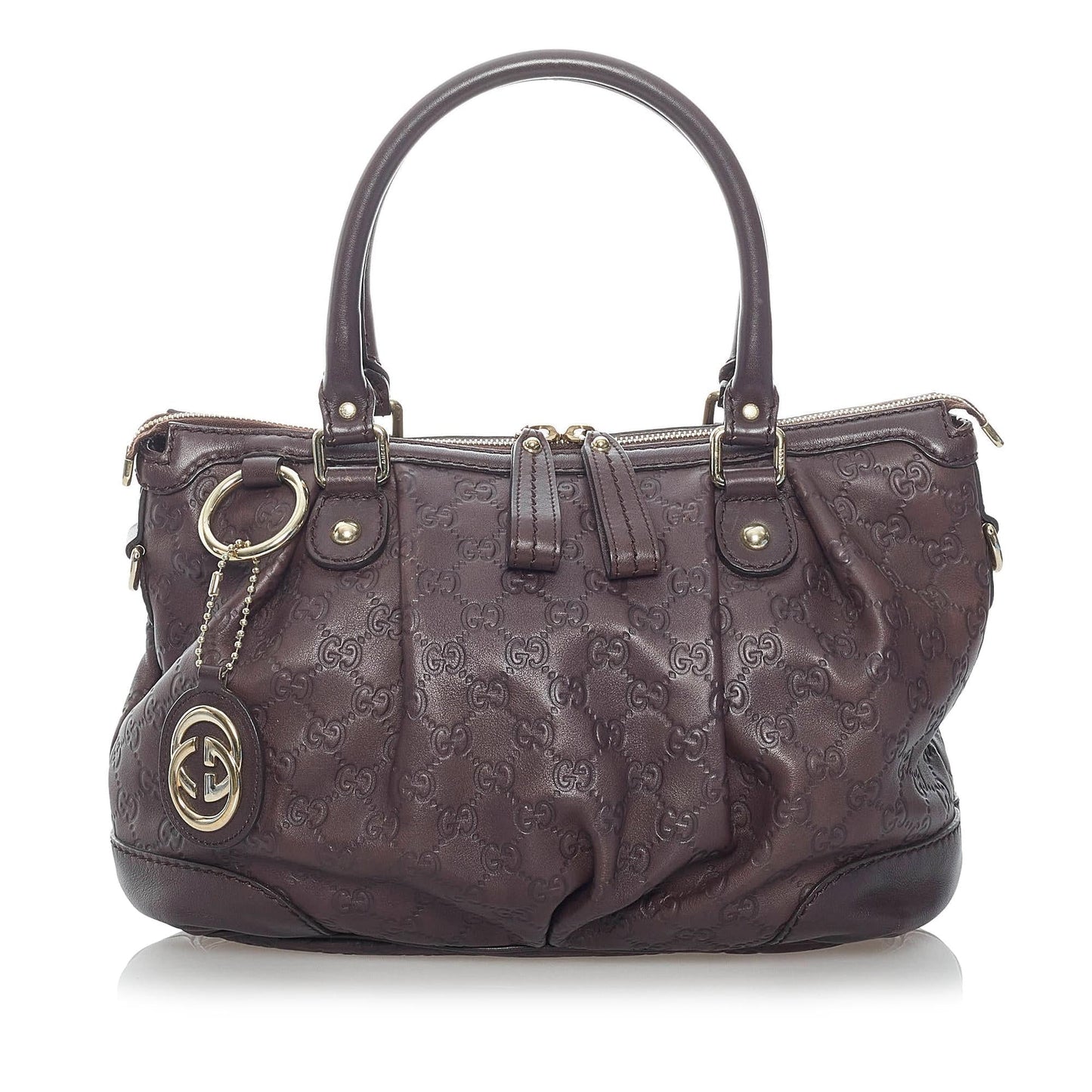 Gucci Guccissima Sukey SHG Calf Brown Satchel Bag 6